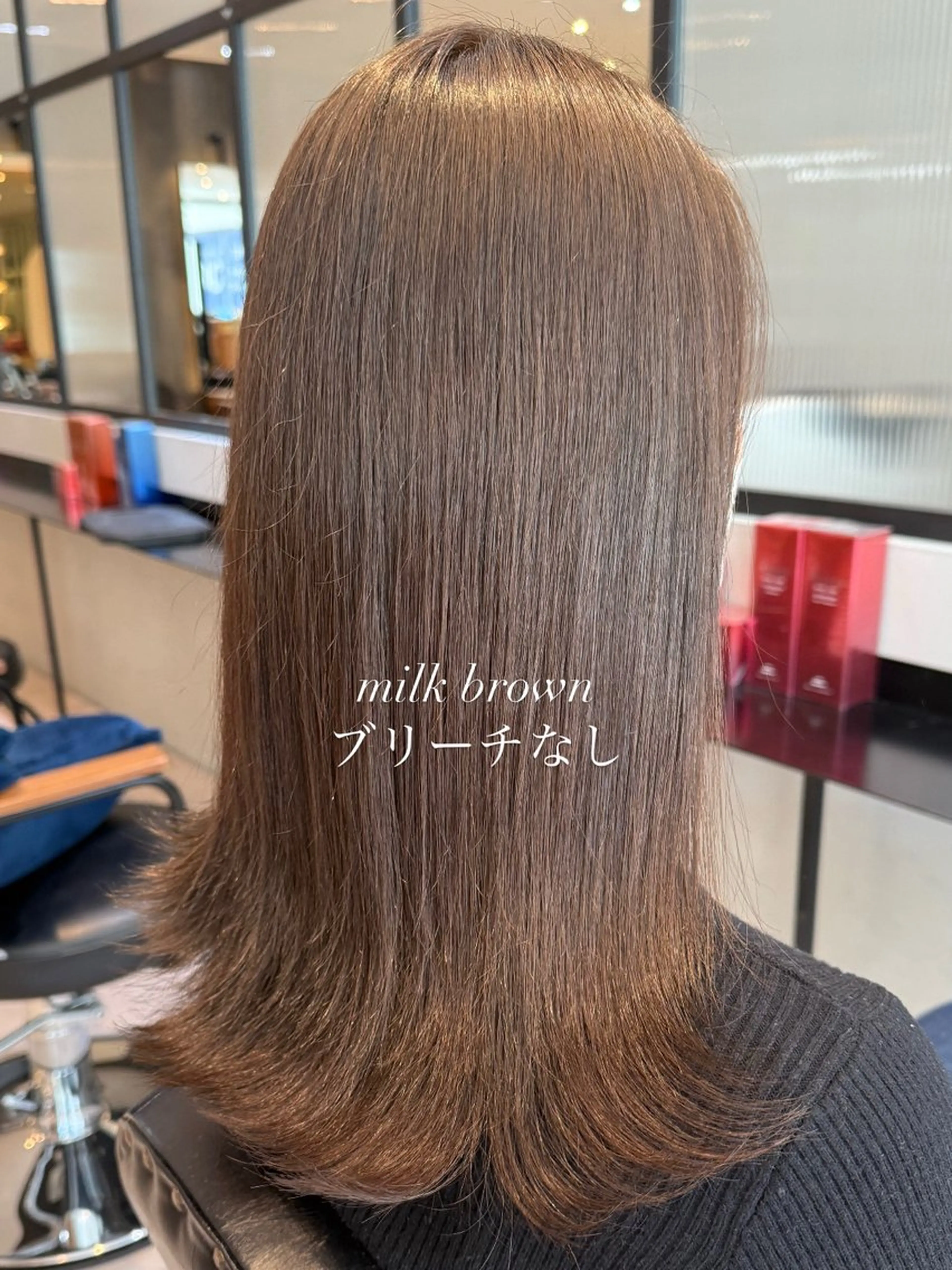 セミロング ヘアカラー 韓国ヘア🇰🇷/ みずき/レイヤーのヘアスタイル