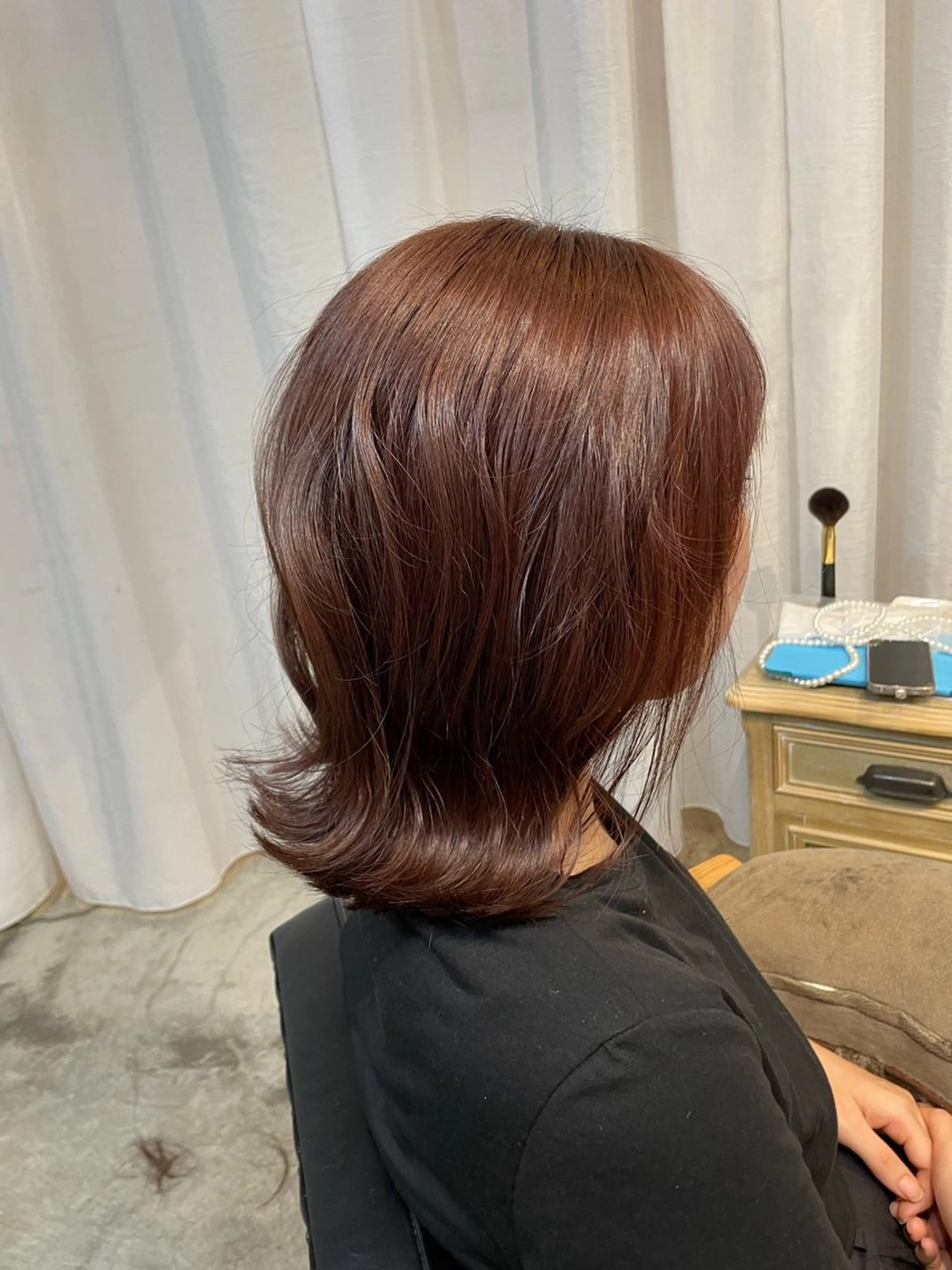 カラー オレンジ カット ヘアカラー 顔周りカット 🎀サヤカ🎀のヘアスタイル