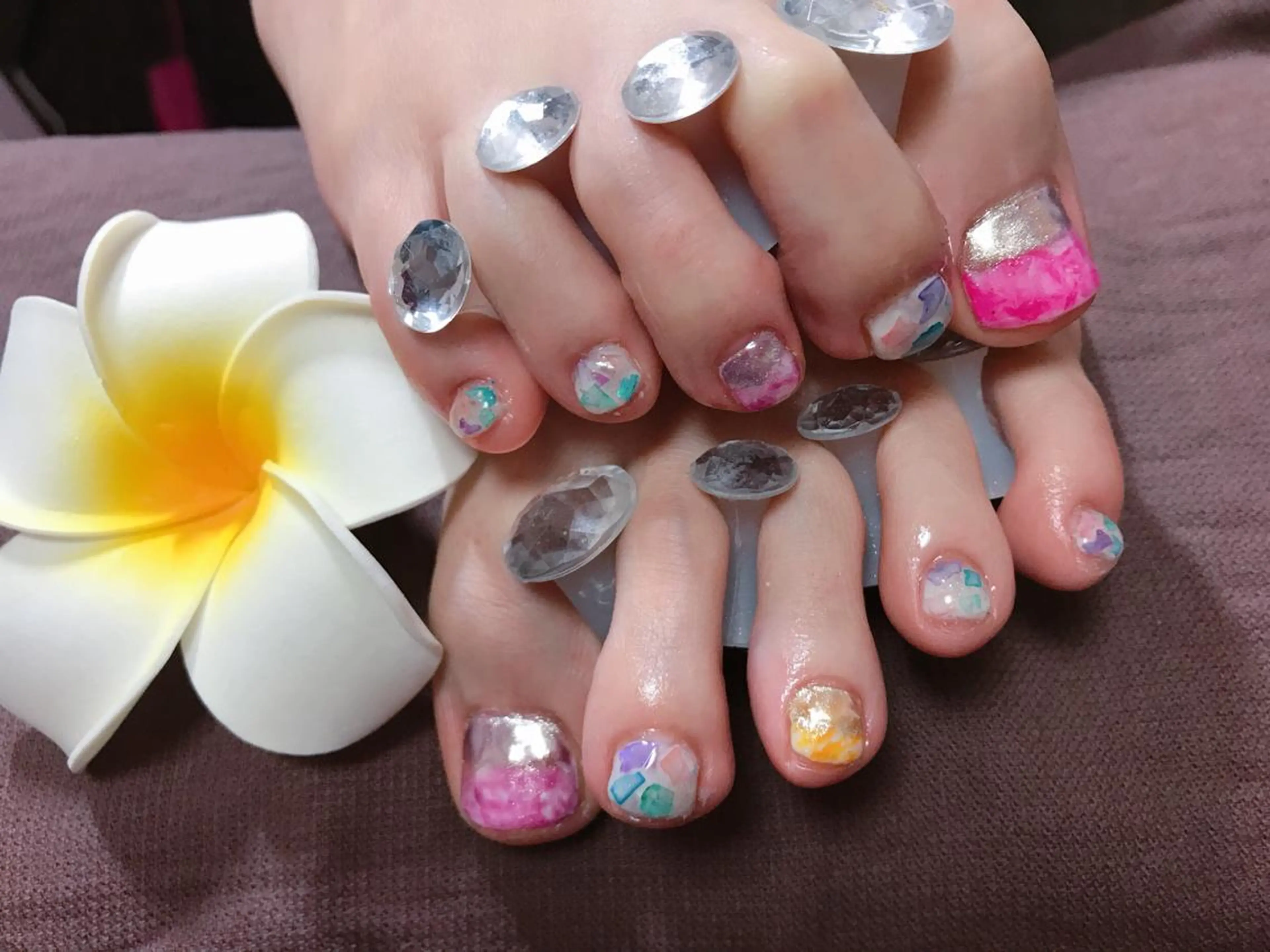 ネイル ニュアンスネイル フットネイル Nail Salon macherieのネイルデザイン