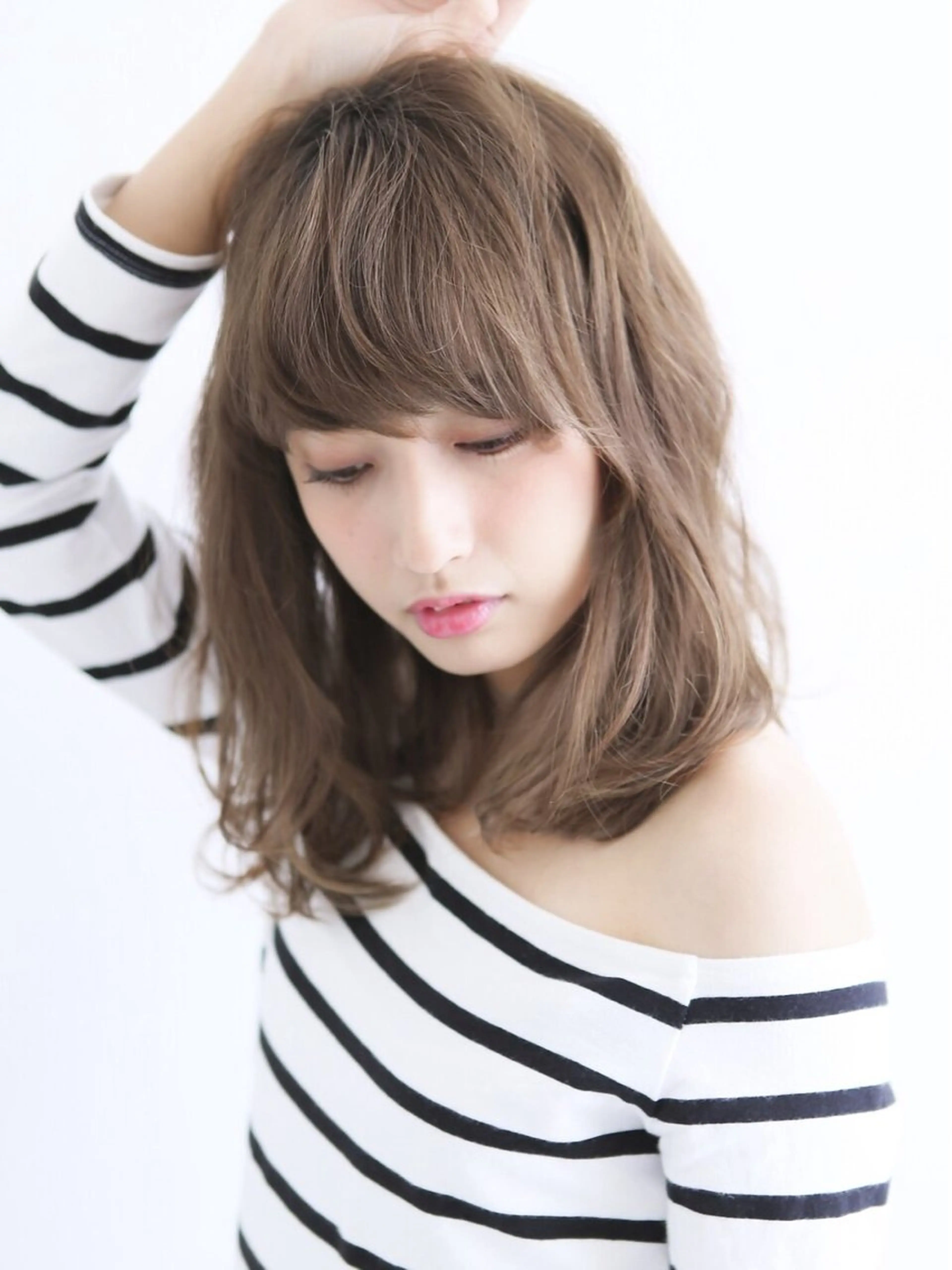 セミロング カラー カット ヘアカラー 💐韓国風が人気💐 Ai北千住店のヘアスタイル
