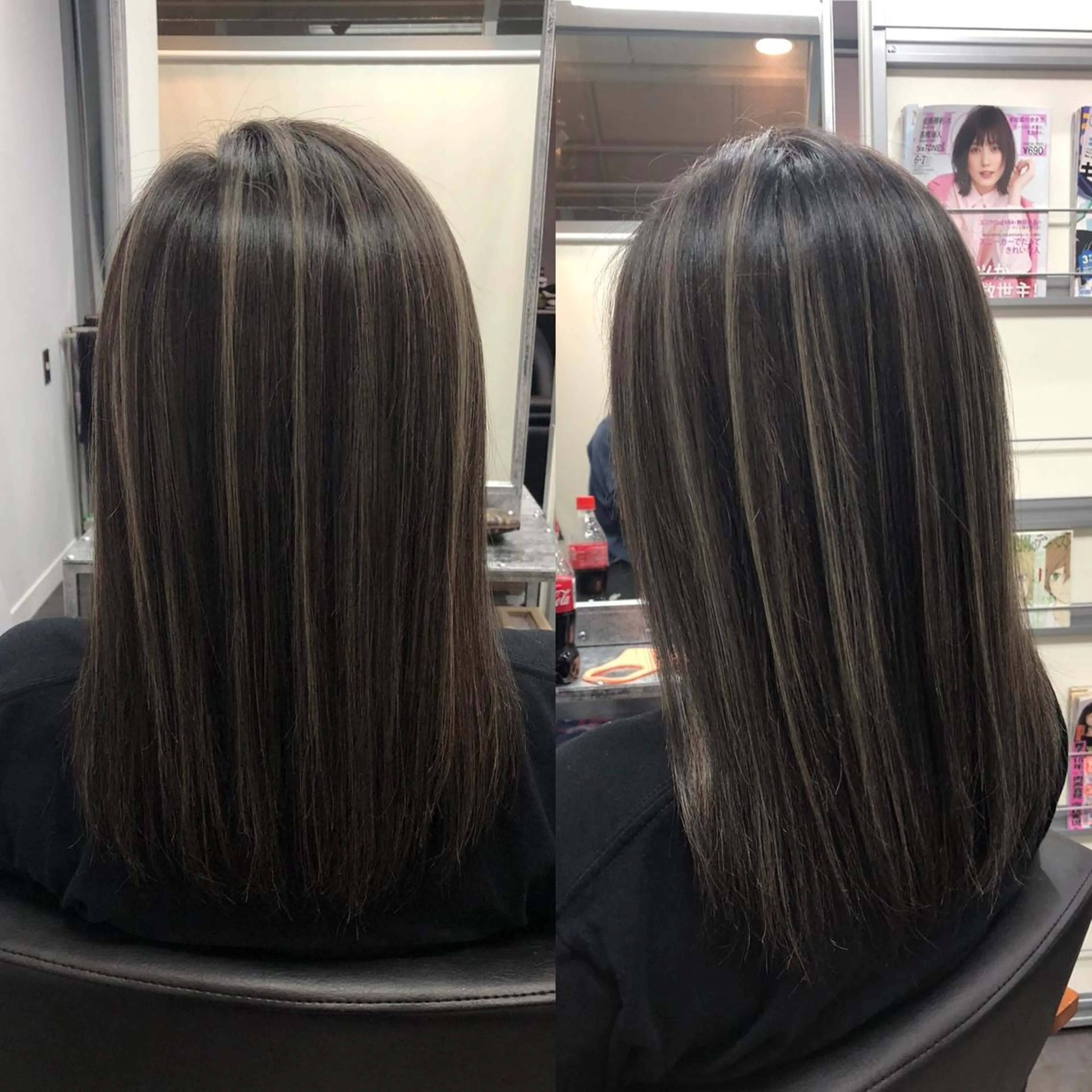 カット&カラー(ハイライト)&トリートメント&マイクロバブルの写真