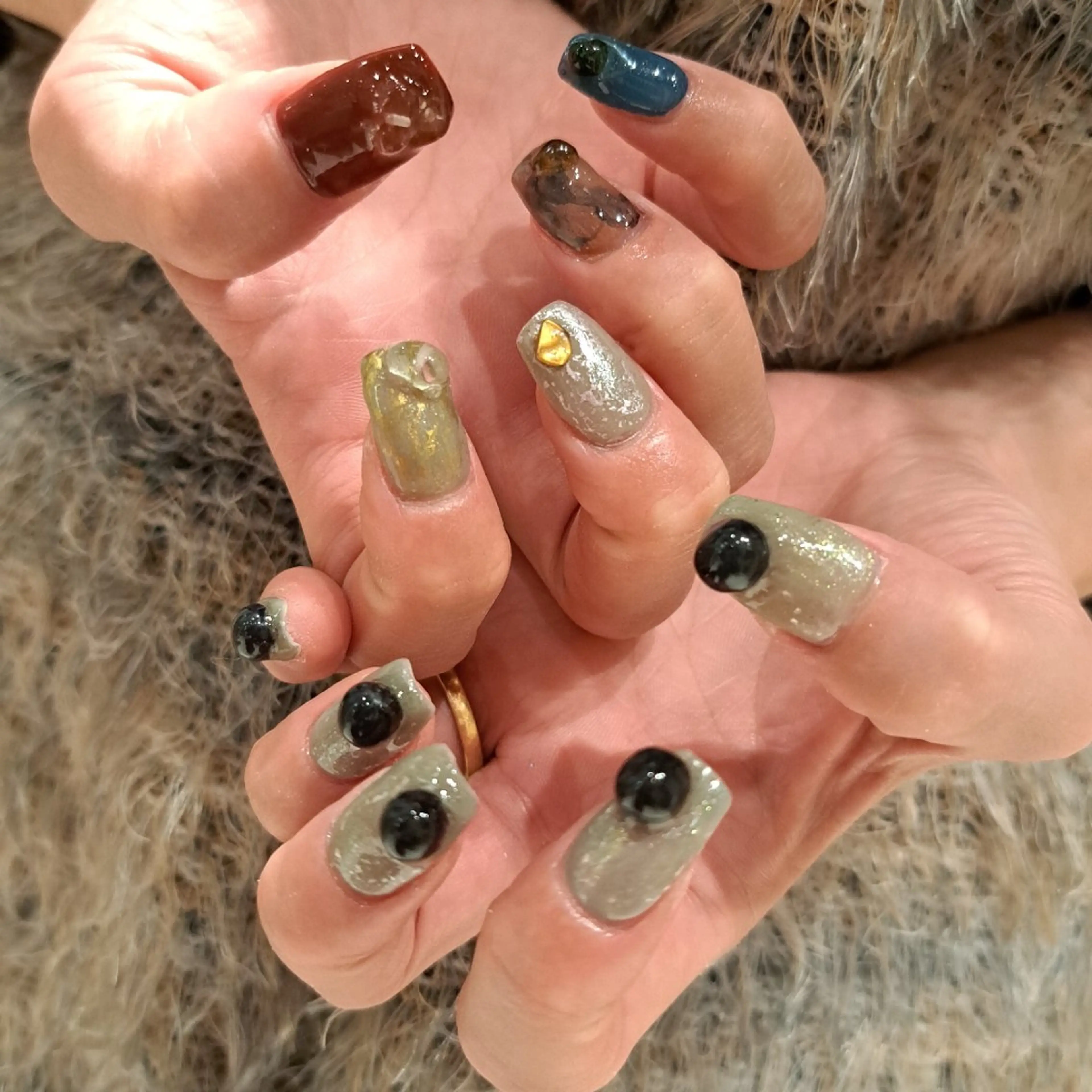 ネイル アートネイル ジェルネイル 持ち込み ニュアンスネイル ぷっくりネイル Nail mood /アートし放題のネイルデザイン
