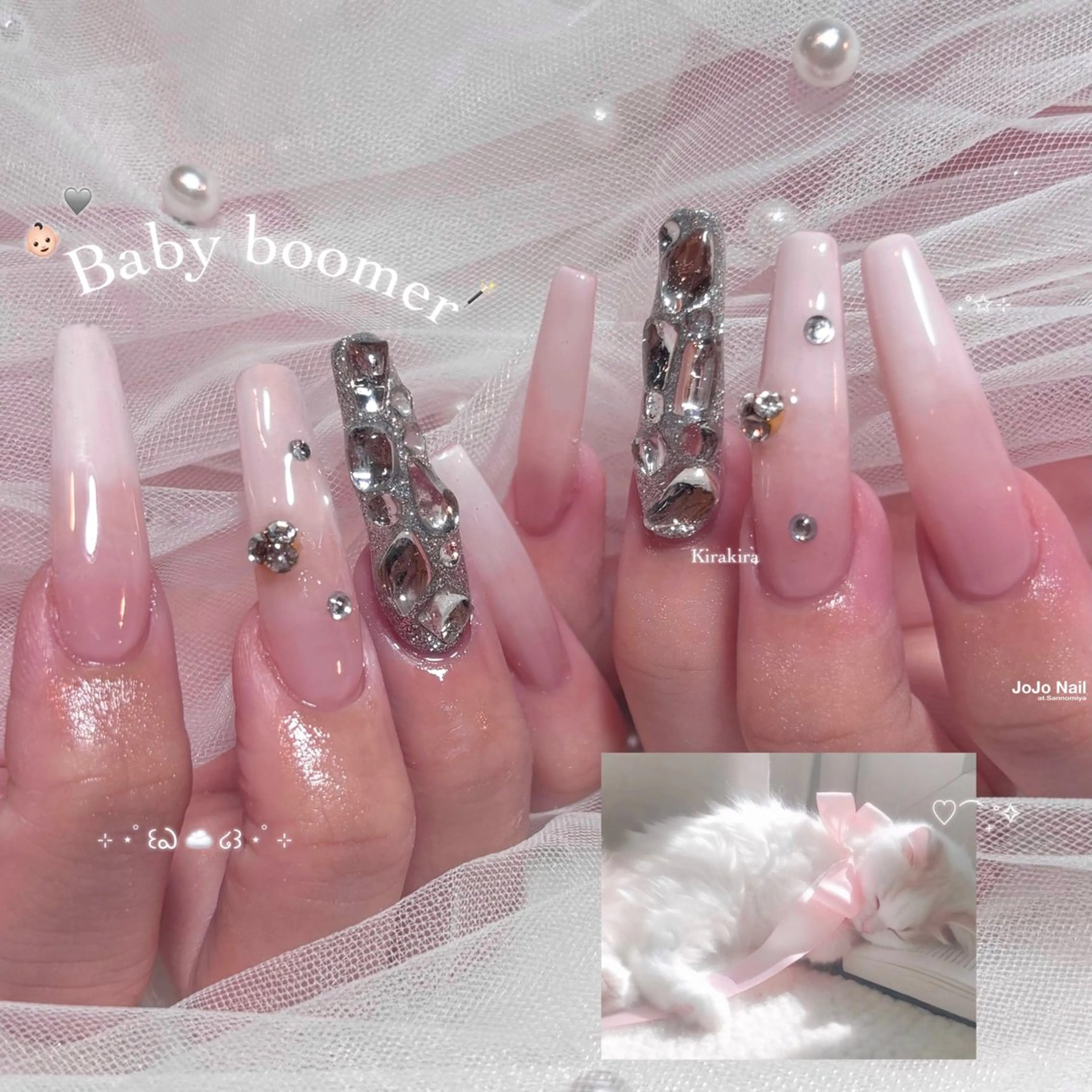 ネイル ロングネイル ハンドネイル Kawabata Serinaのネイルデザイン