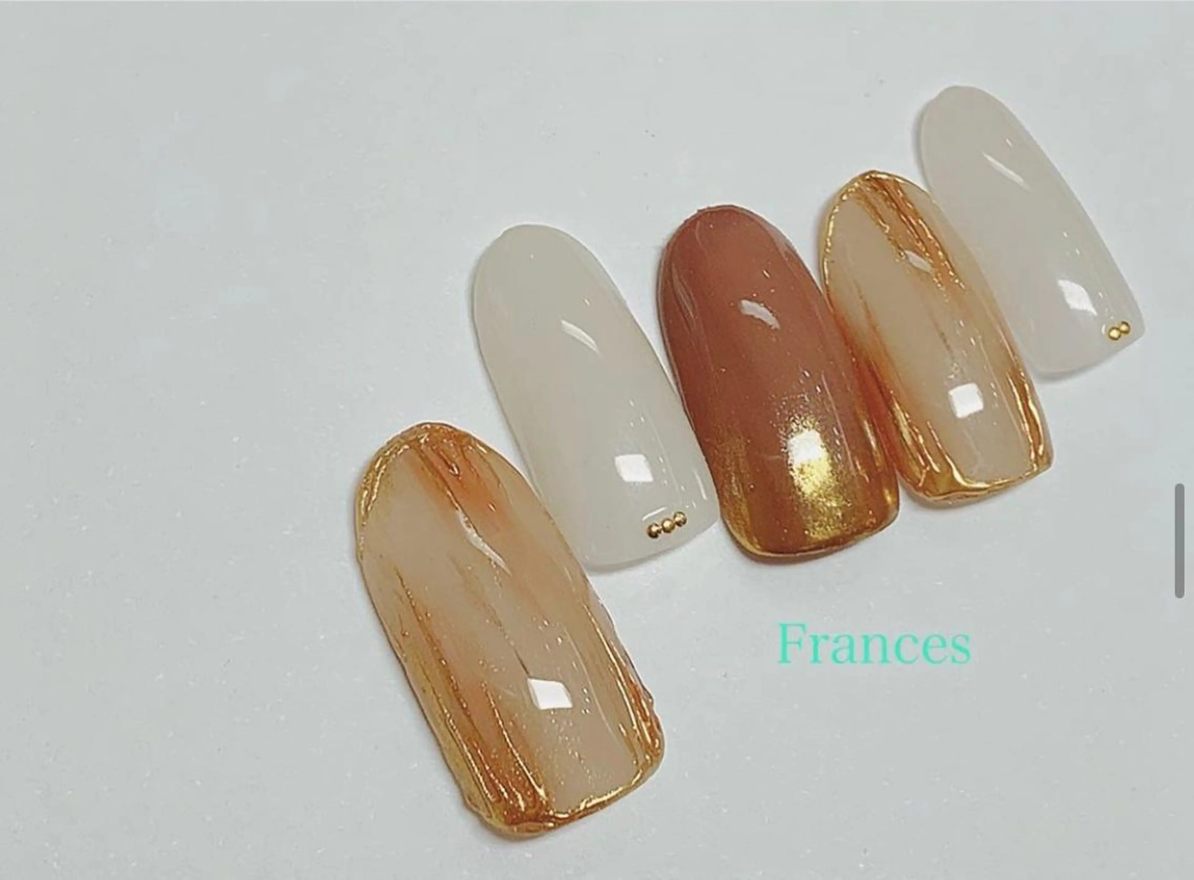 ネイル マットネイル ハンドネイル Frances 今村のネイルデザイン