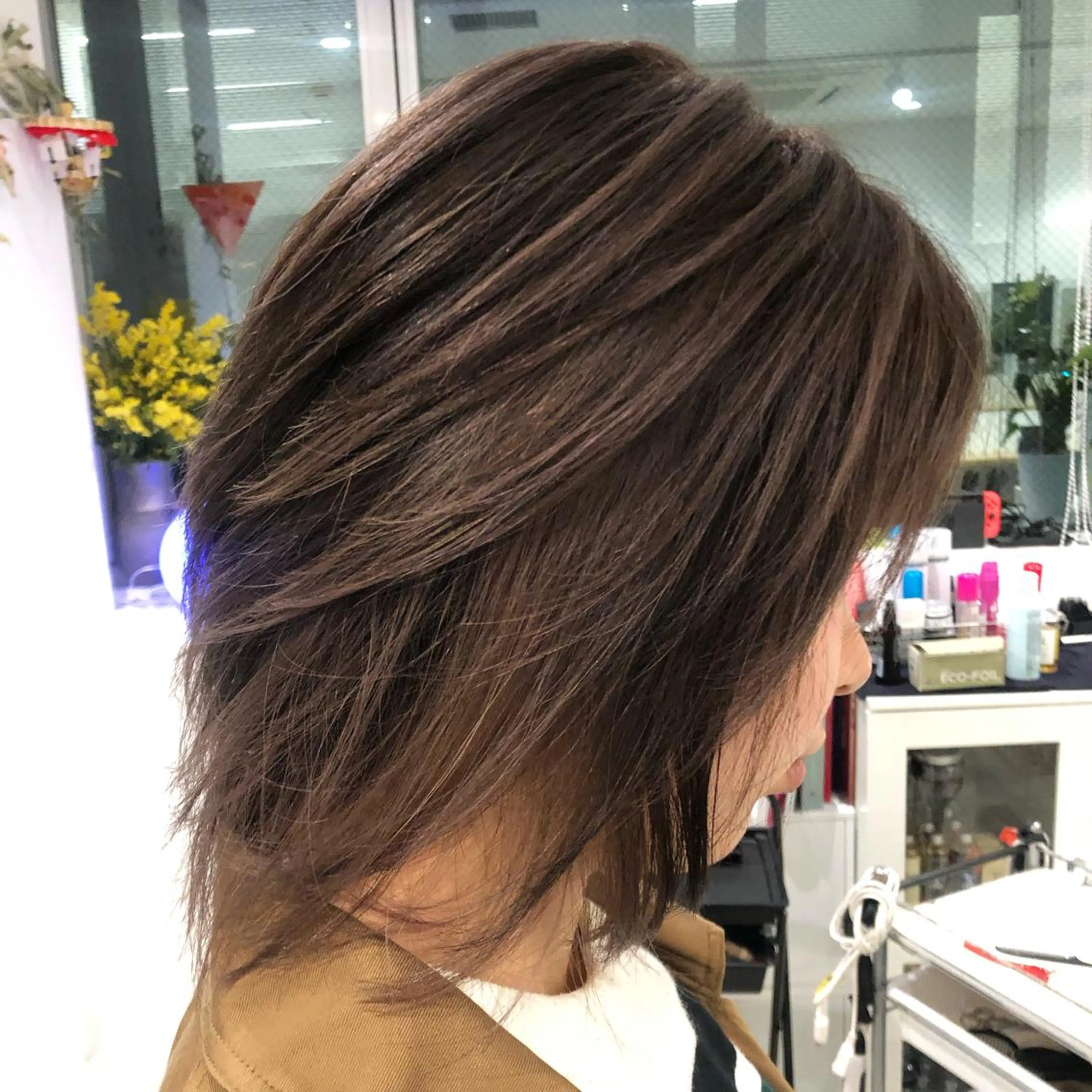 ショート カラー 透明感カラー カット ヘアカラー トリートメント JILBLAN京都 ショート/ハイライトのヘアスタイル