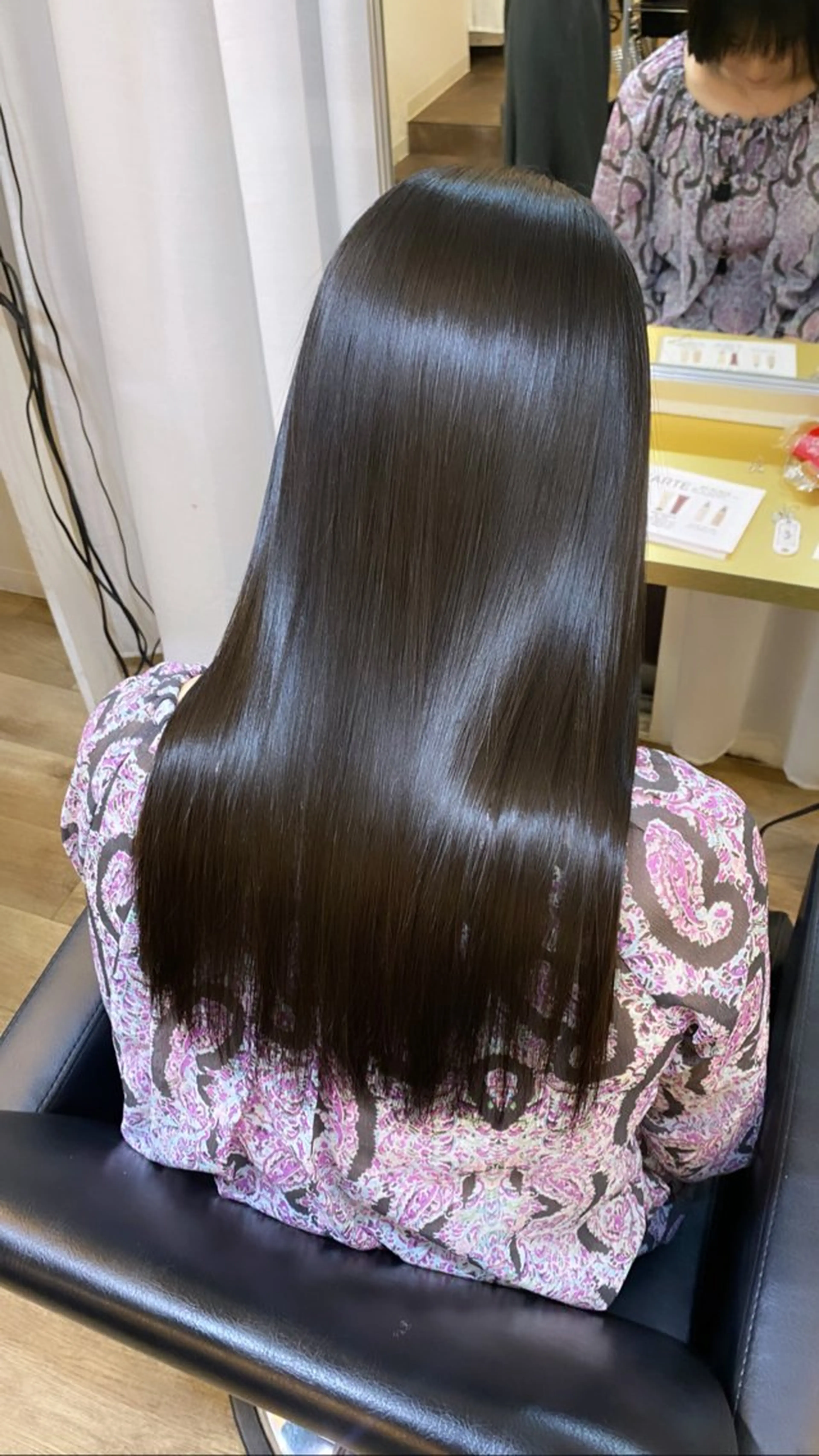 ロング 髪質改善 縮毛矯正 トリートメント 酸性ストレート カット 縮毛矯正 みやび🫧髪質改善 🫧透明感カラー🫧のヘアスタイル