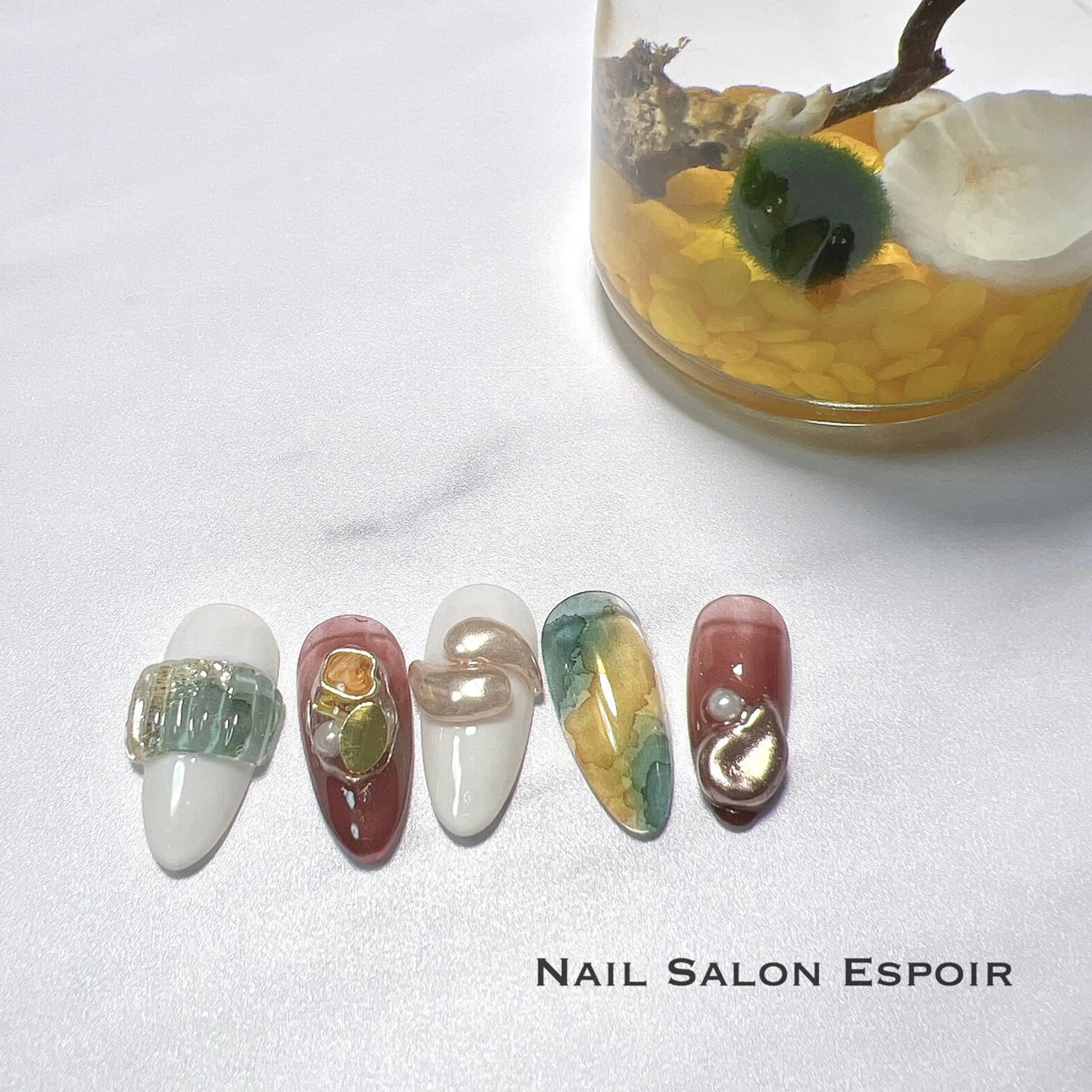ネイル ニュアンスネイル ハンドネイル Nail Salon Espoir所属・上條 優希のネイルデザイン