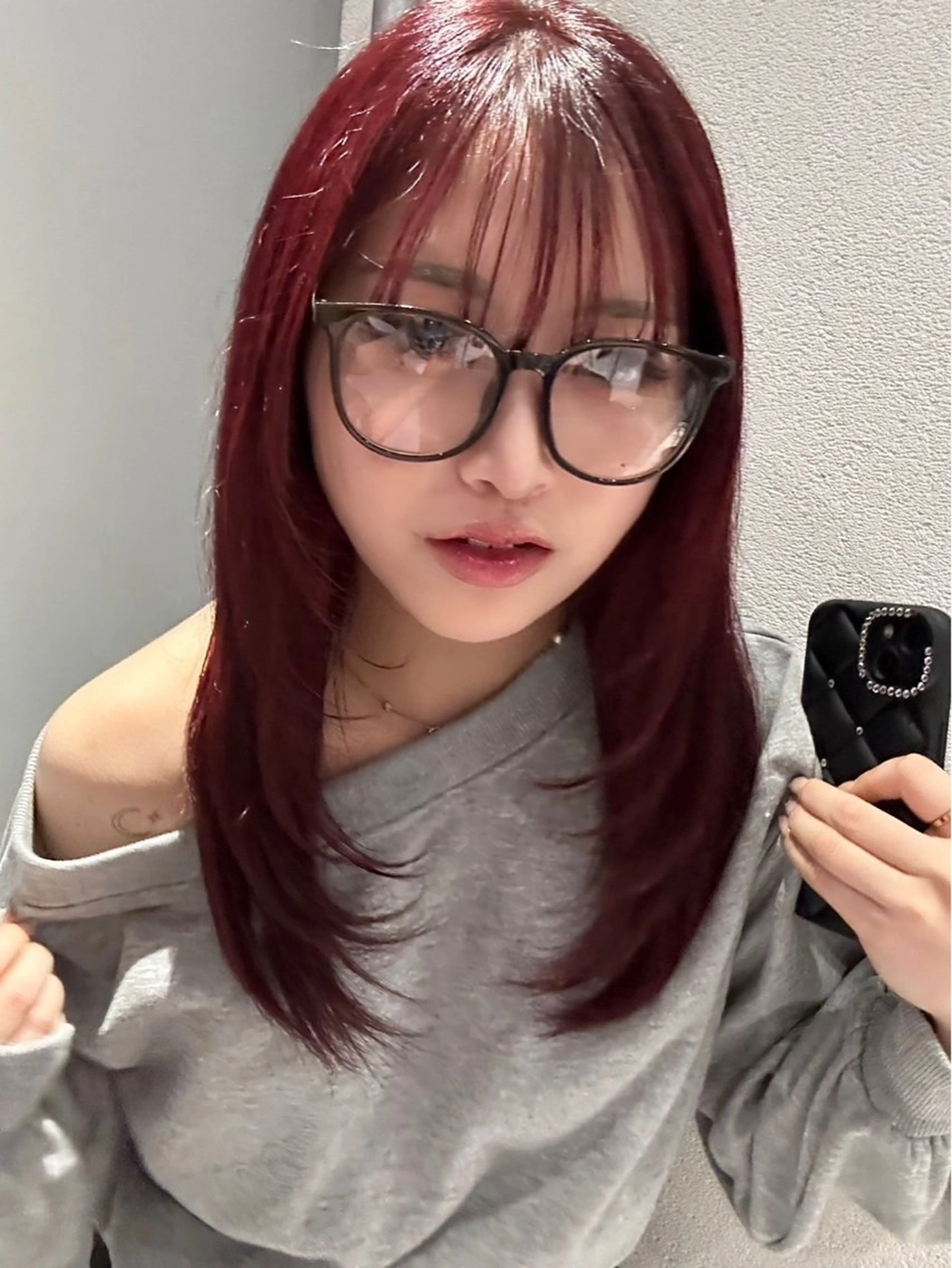 ミディアム カラー カット ヘアカラー トリートメント 海外風 レイヤー 💠MIKUのヘアスタイル
