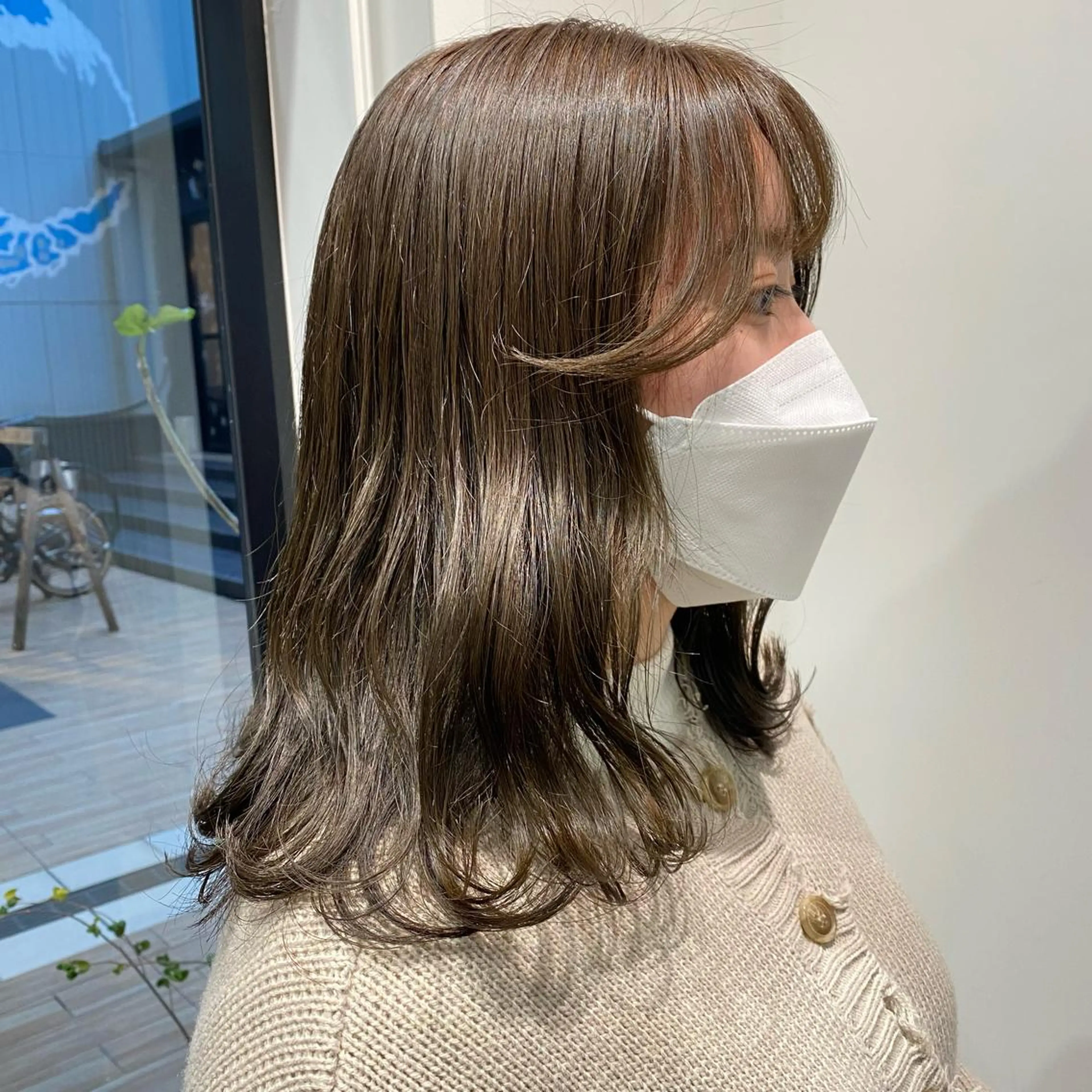 ミディアム カラー ヘアアレンジ ヘアカラー トリートメント ヘッドスパ ヘアセット GO TODAY SHAiRE SALON  原宿verno店所属・完全💗マンツーマン marinのヘアスタイル