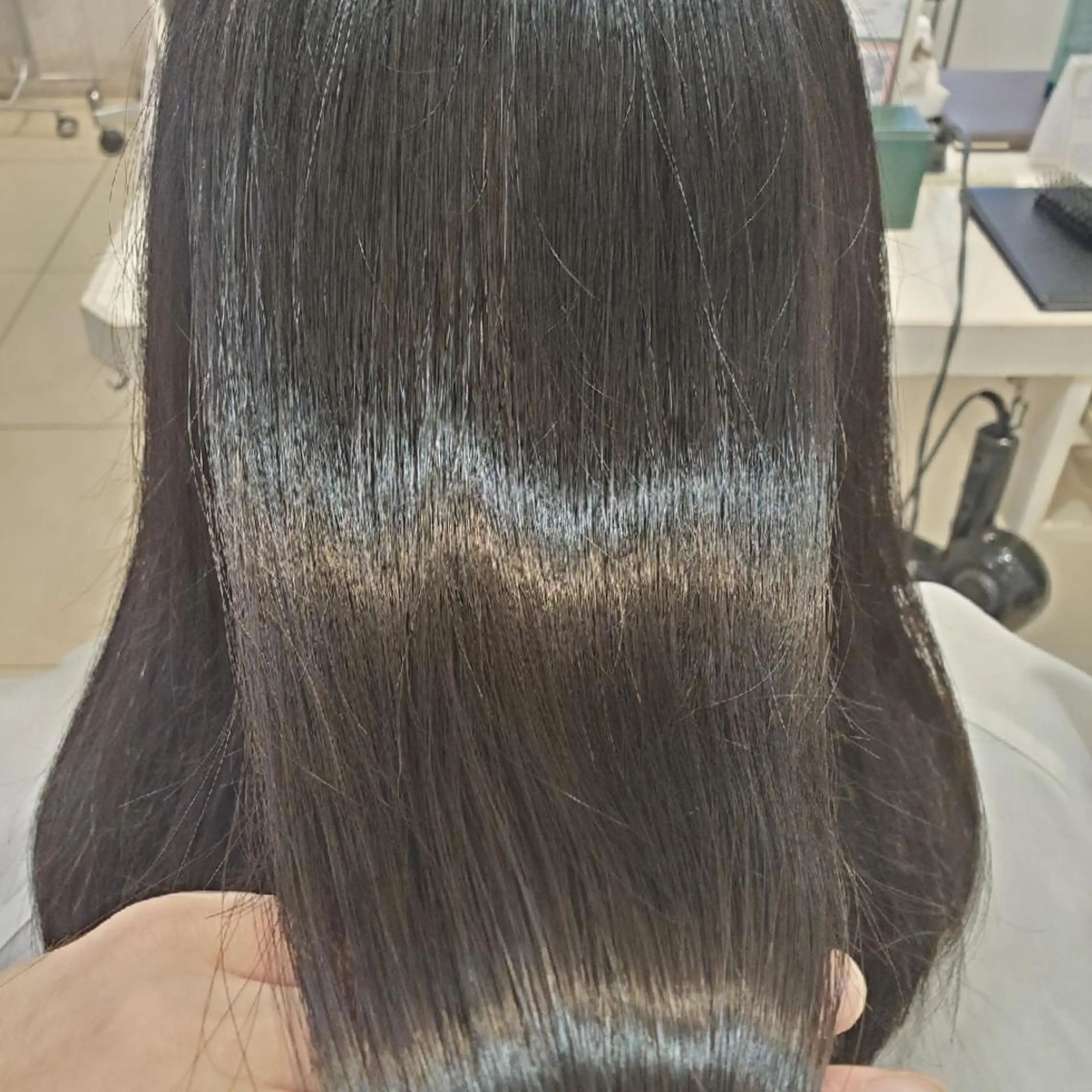 ロング 髪質改善 縮毛矯正 韓国レイヤー/髪質 改善カラー/れんのヘアスタイル