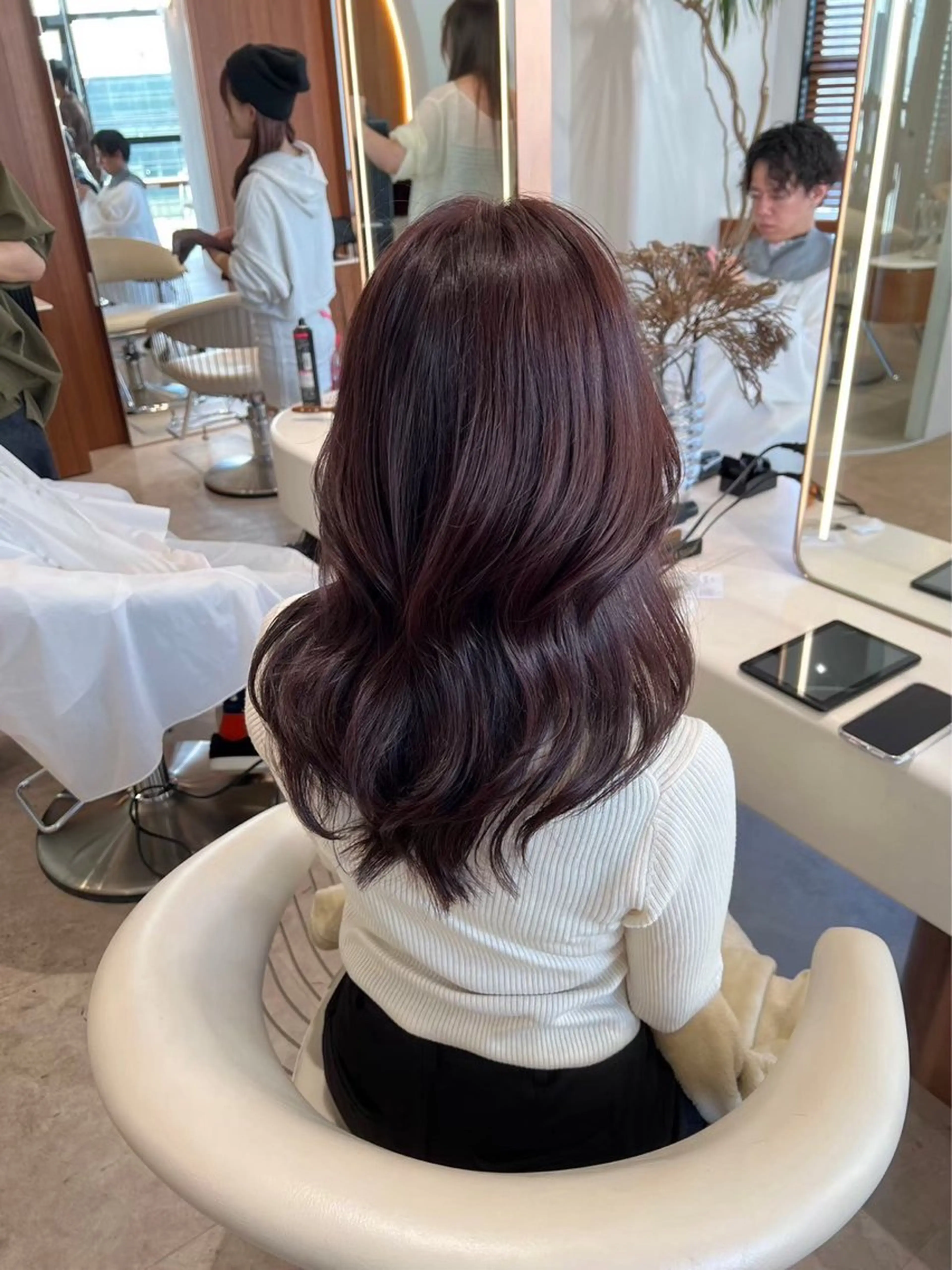 ロング カラー 辻 怜奈のヘアスタイル