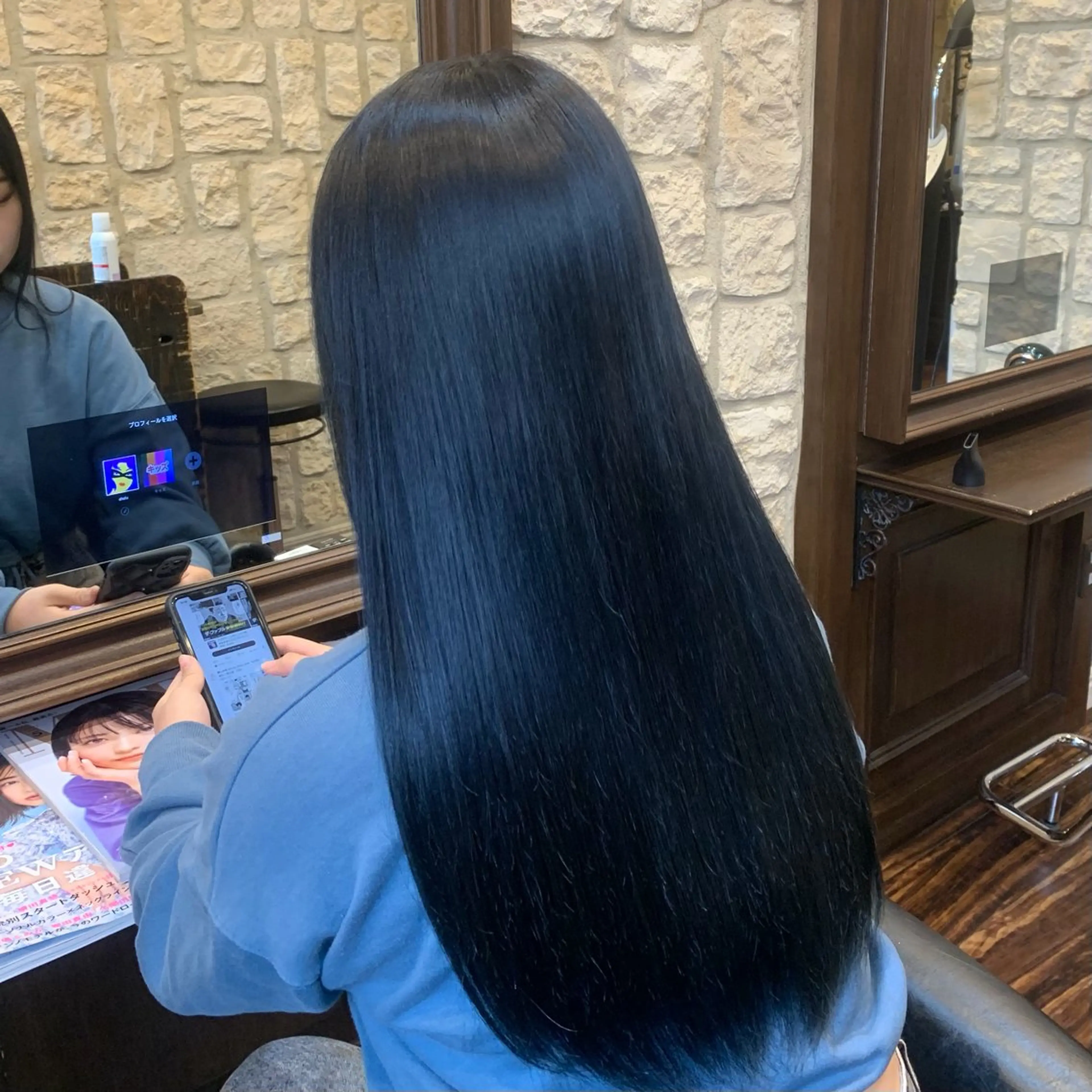 ロング issa academyのヘアスタイル