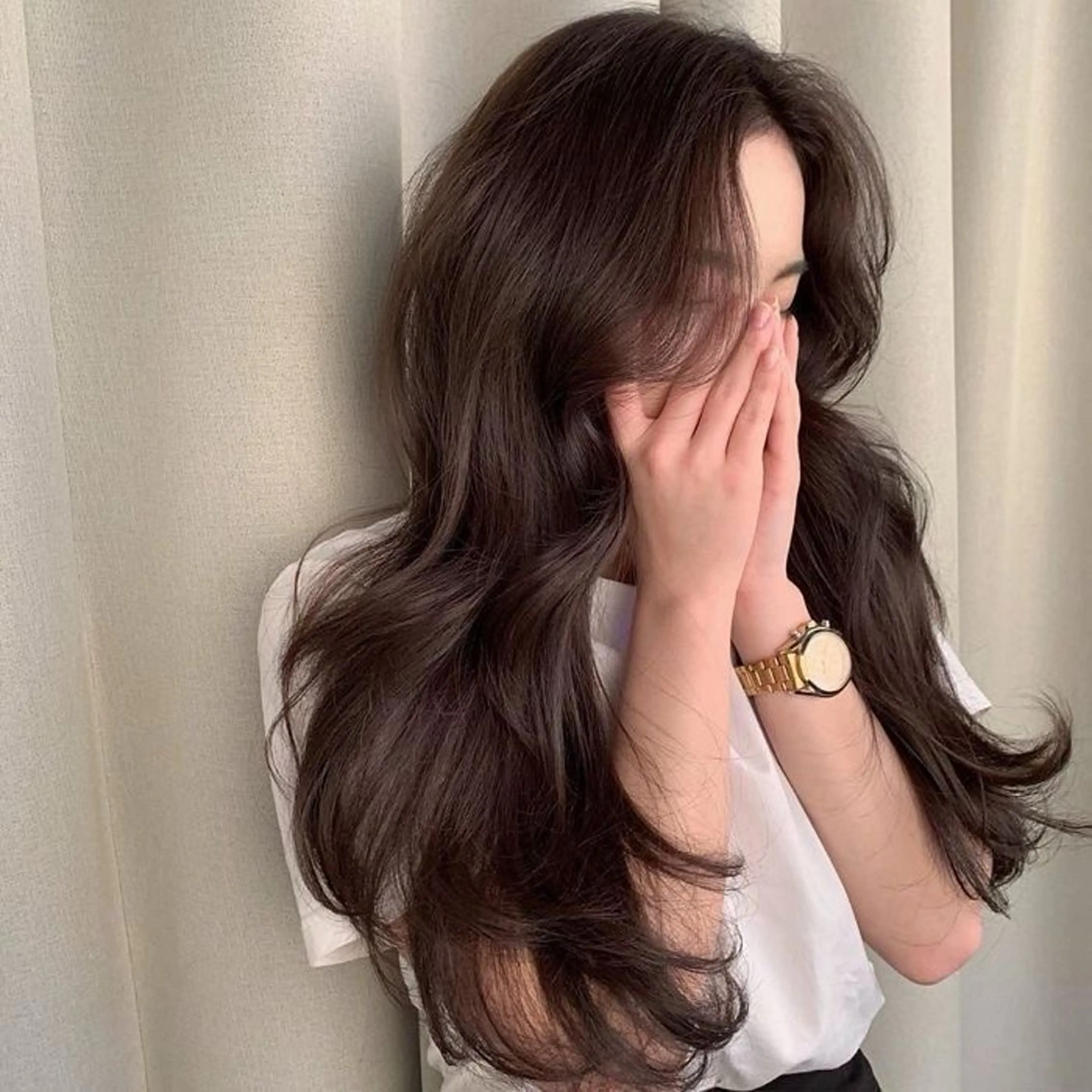ロング カラー ヘアアレンジ アッシュ ベージュカラー ブリーチ ダブルカラー グレージュ カット ヘアカラー トリートメント mao透明感カラー 似合わせヘアメイクのヘアスタイル