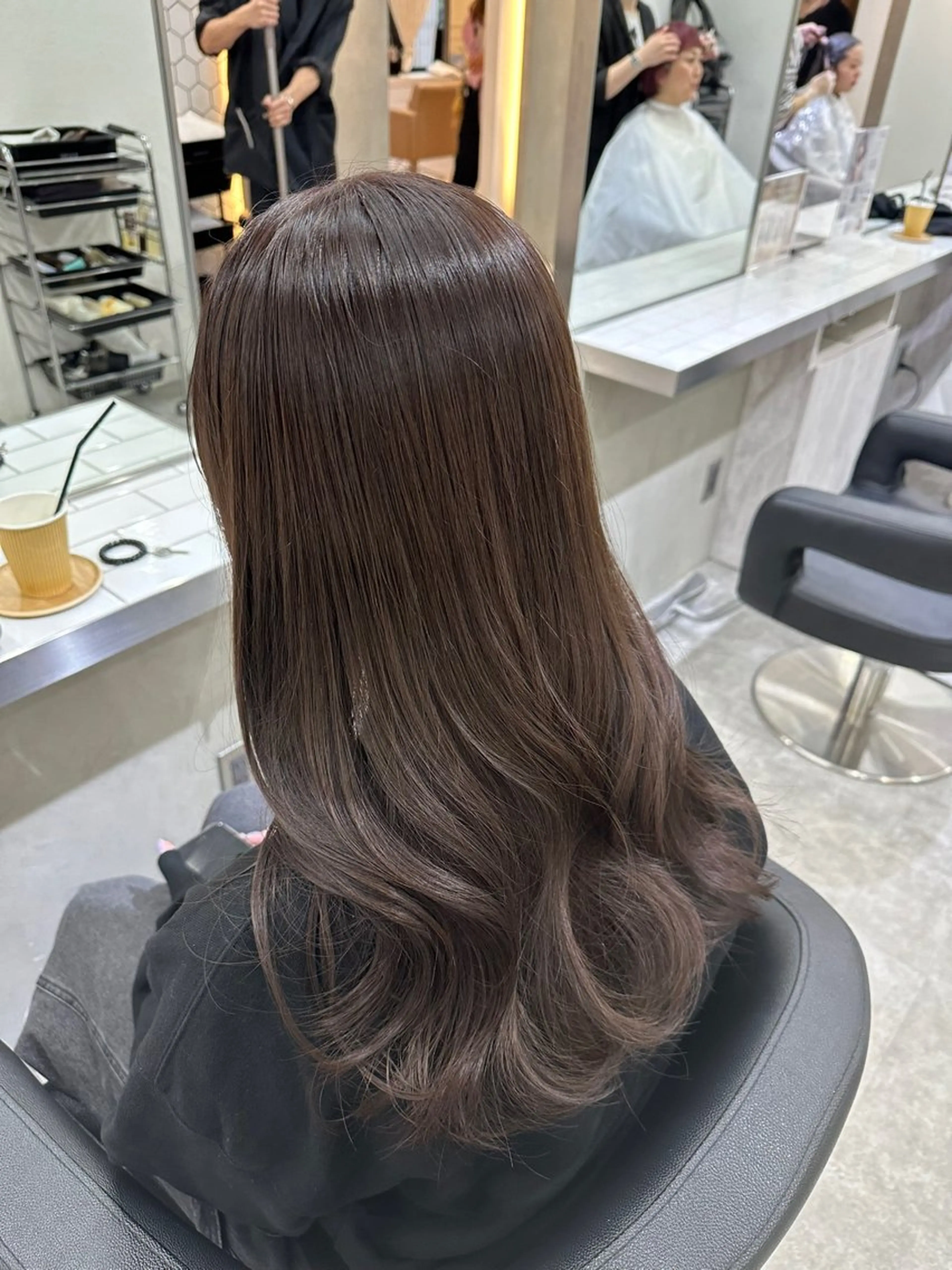 ロング カラー カット ヘアカラー トリートメント 銀座/ヘアセット シマムラ ミホのヘアスタイル