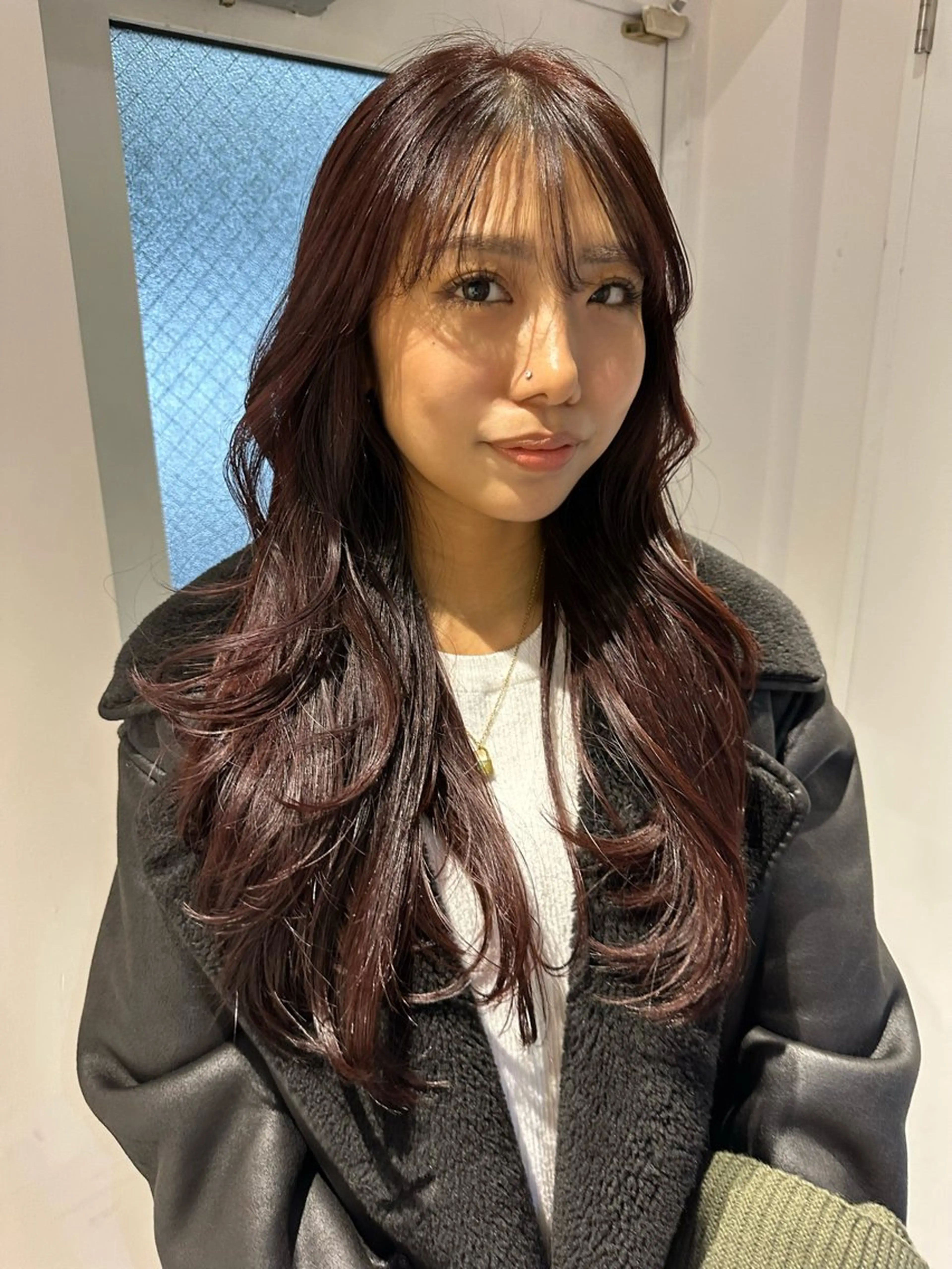 セミロング カラー カット ヘアカラー トリートメント 海外風 レイヤー 💠MIKUのヘアスタイル