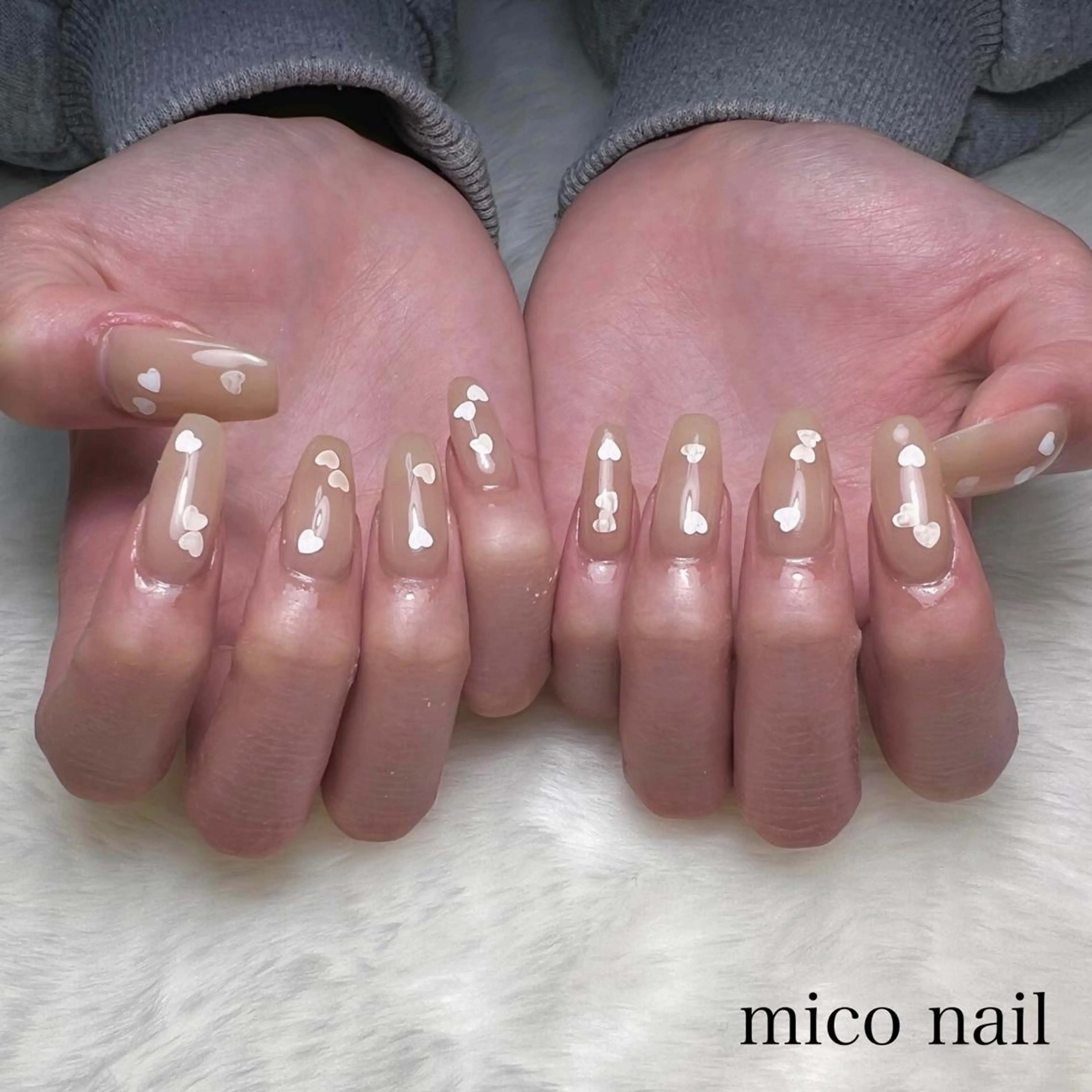 ネイル 長さ出し mico nailのネイルデザイン