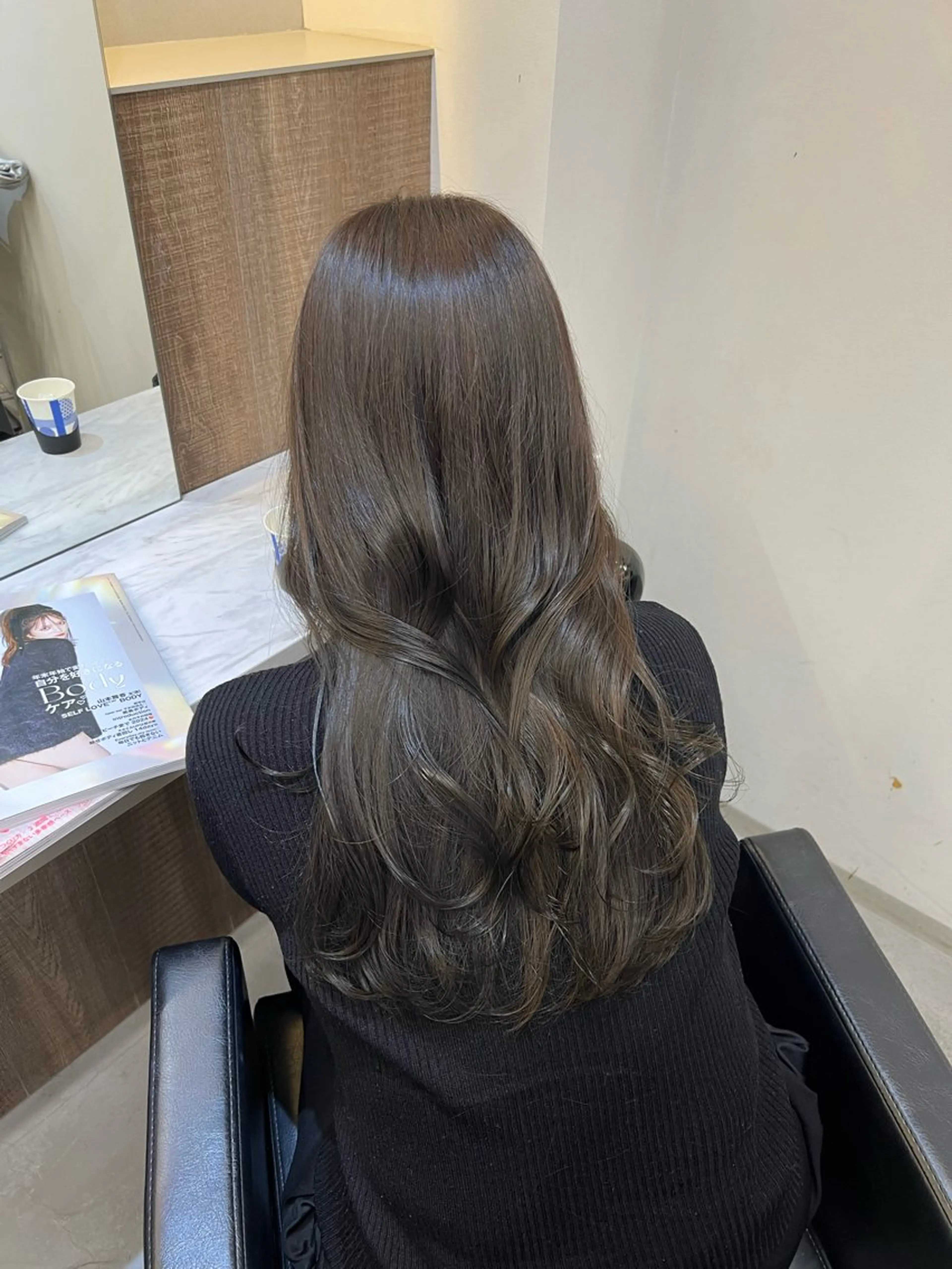 ロング カラー 韓国ヘア🇰🇷 中島志菜のヘアスタイル