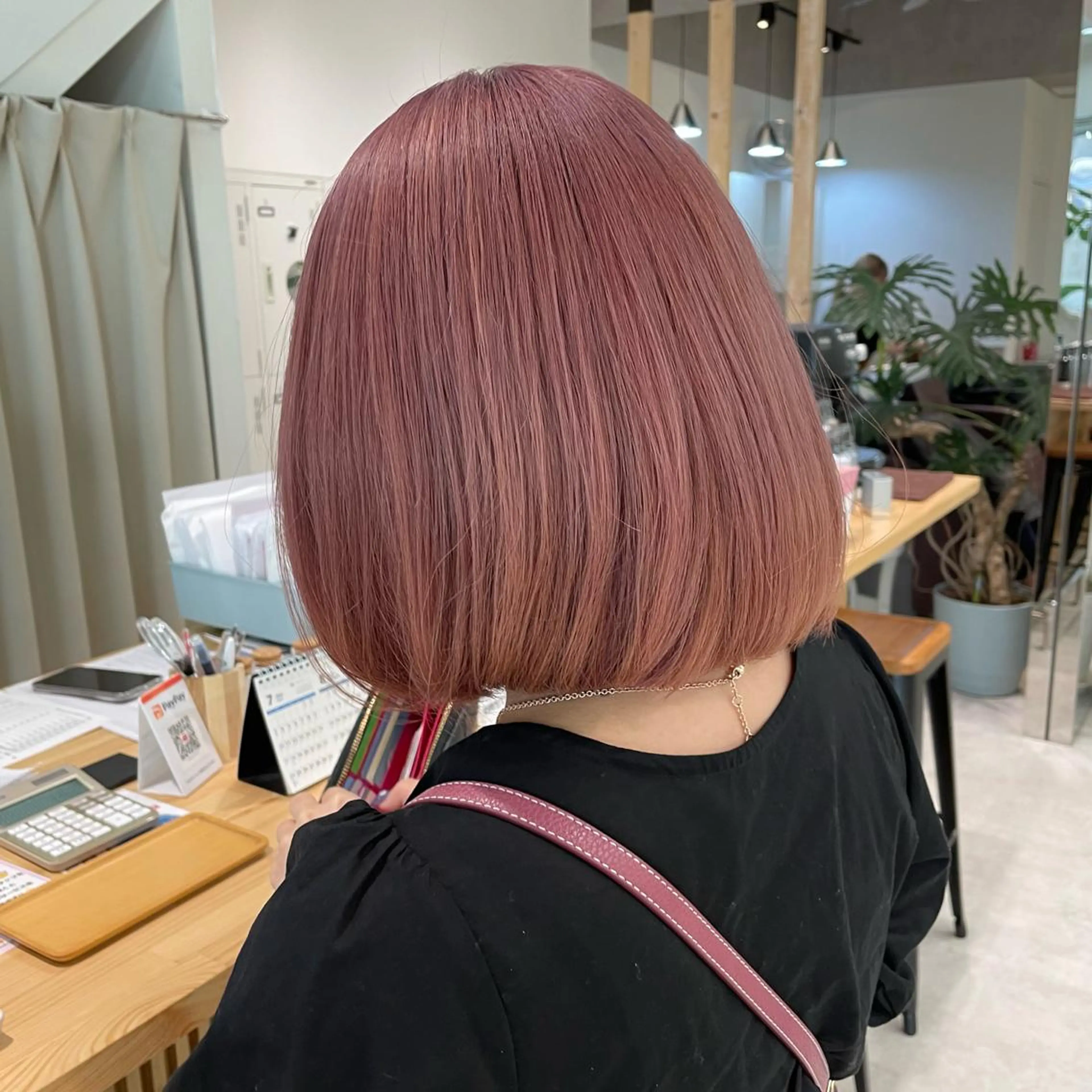 カラー ベージュカラー ピンクカラー ピンクベージュ ヘアカラー ピンクカラー🎀/ ミルクティー🍼花音のヘアスタイル