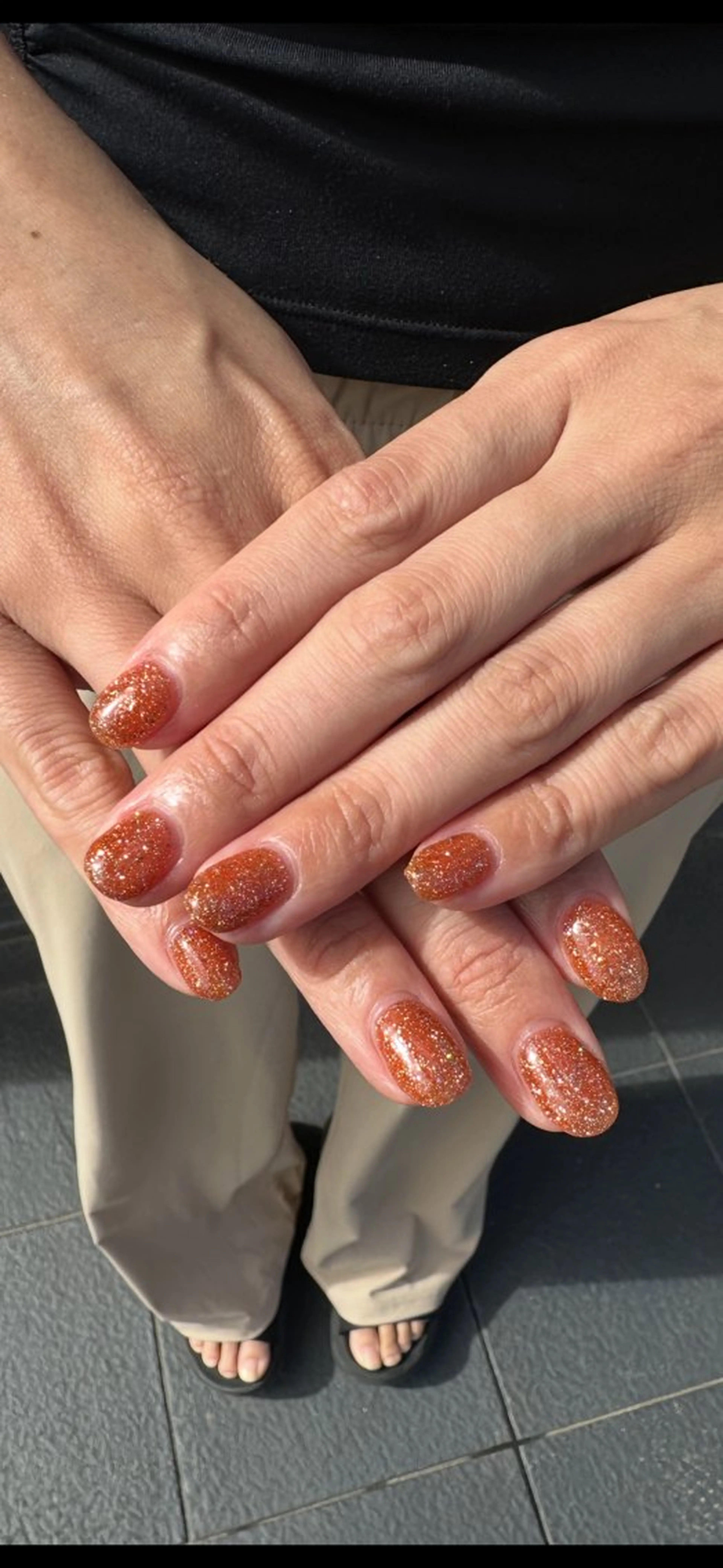 ネイル フラッシュネイル ワンカラーネイル ハンドネイル 藤村 美玖のネイルデザイン