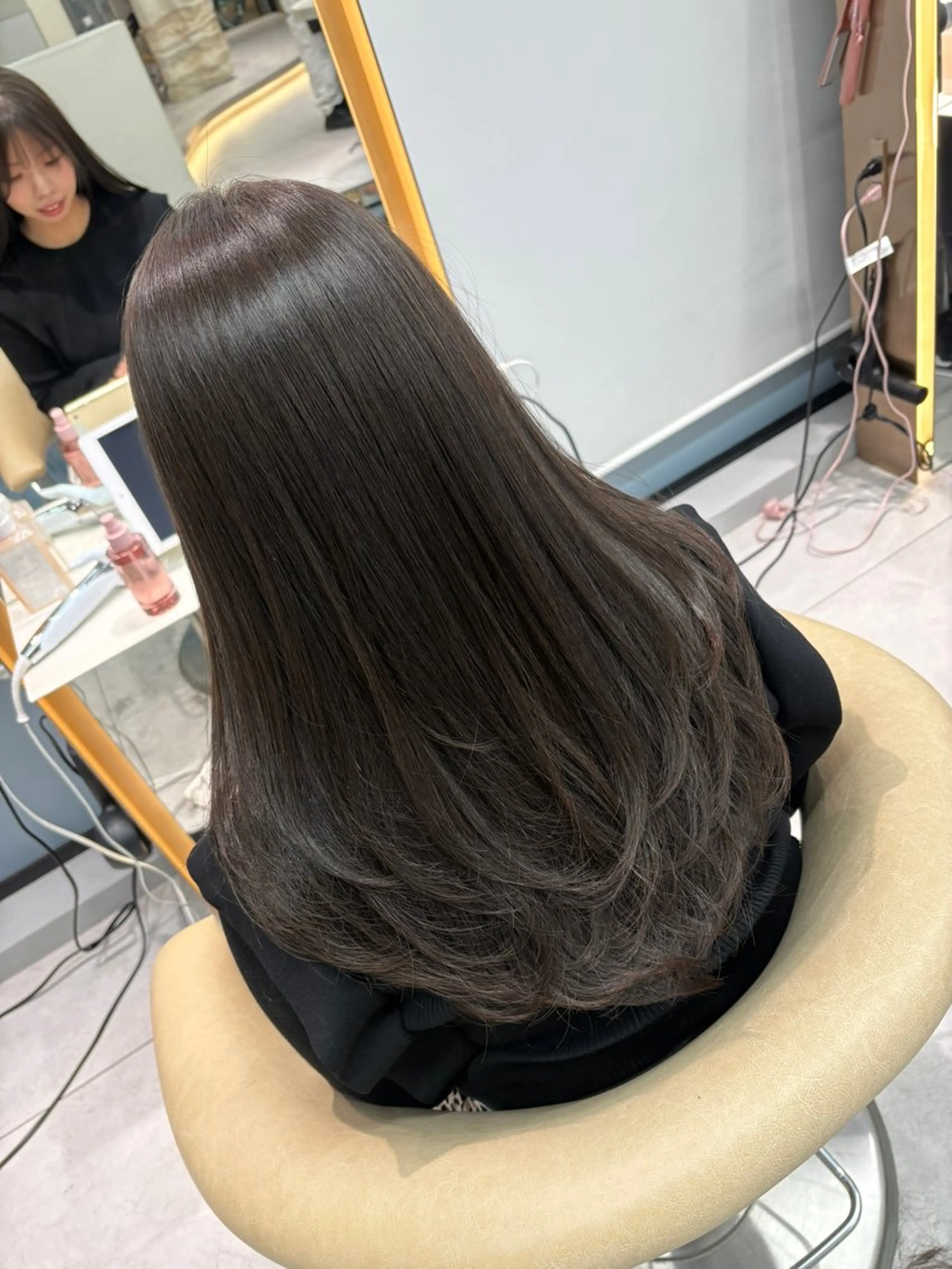 ロング 韓国風ヘア ワンホンヘア ヘアカラー Lond Role所属・🎀透明感カラー shizuka🎀のヘアスタイル