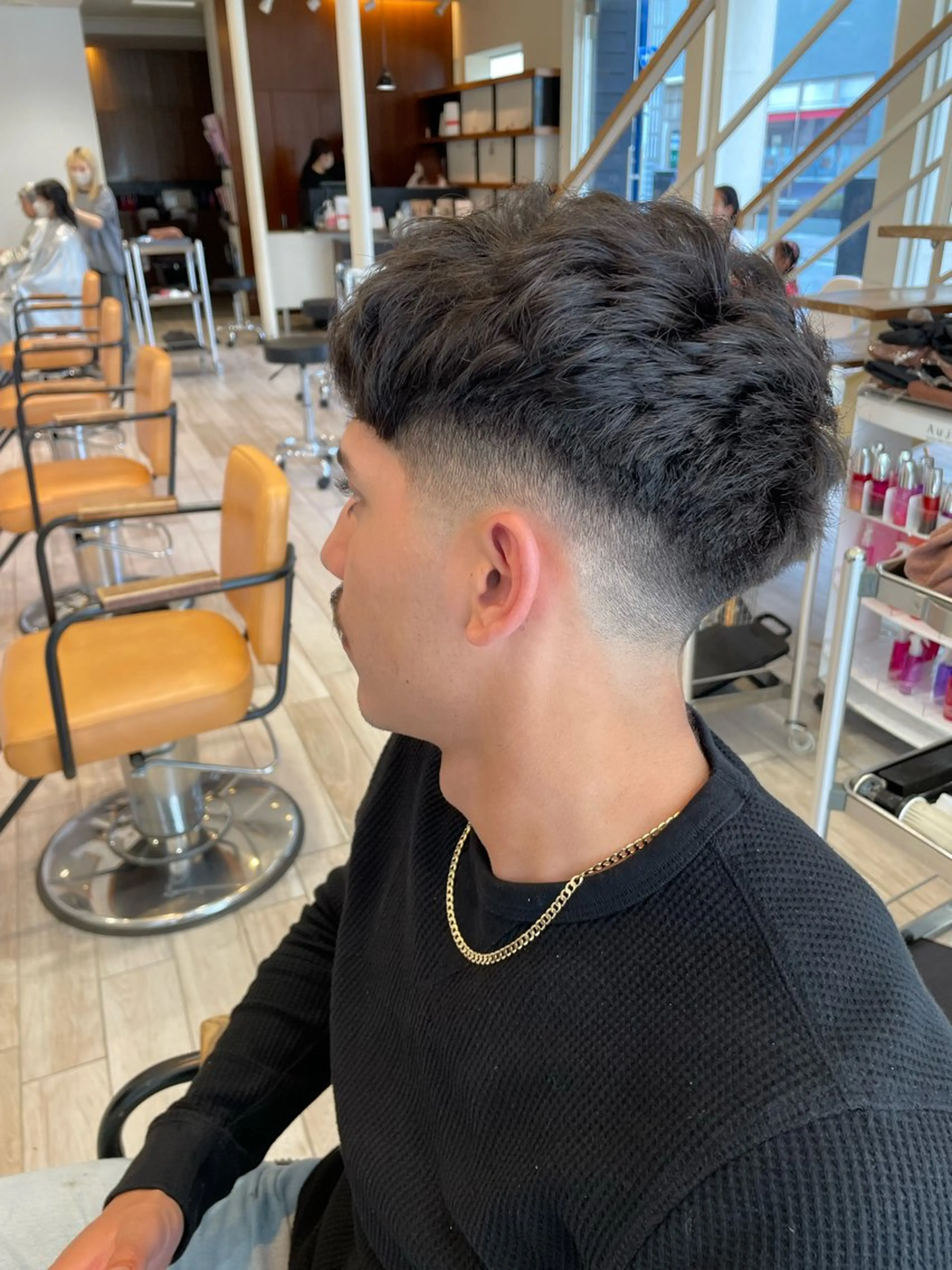 ショート メンズ フェードカット スキンフェード パーマ/フェード🔥 佐々木波人のヘアスタイル