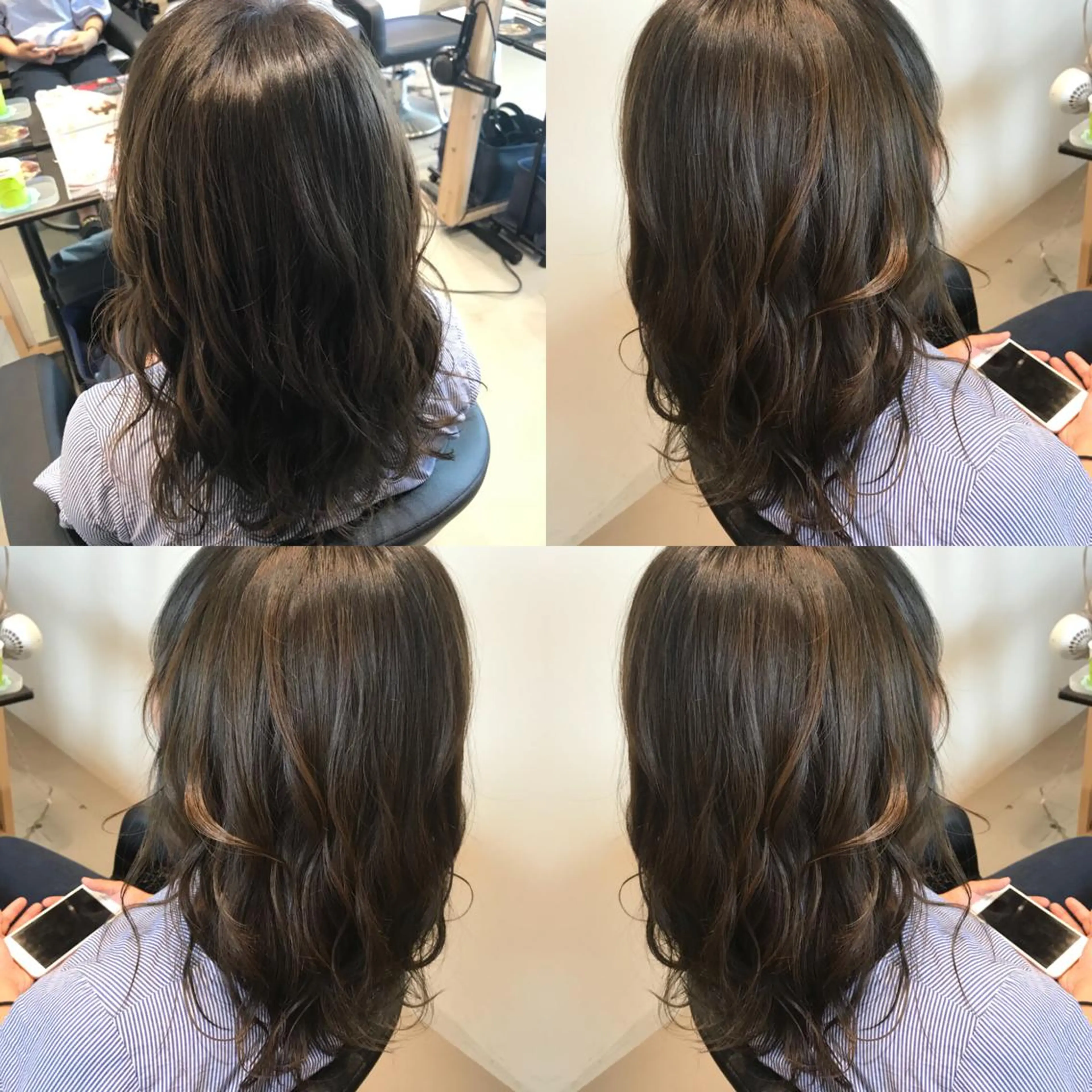 ミディアム カラー アッシュ 大久保 隆蔵のヘアスタイル
