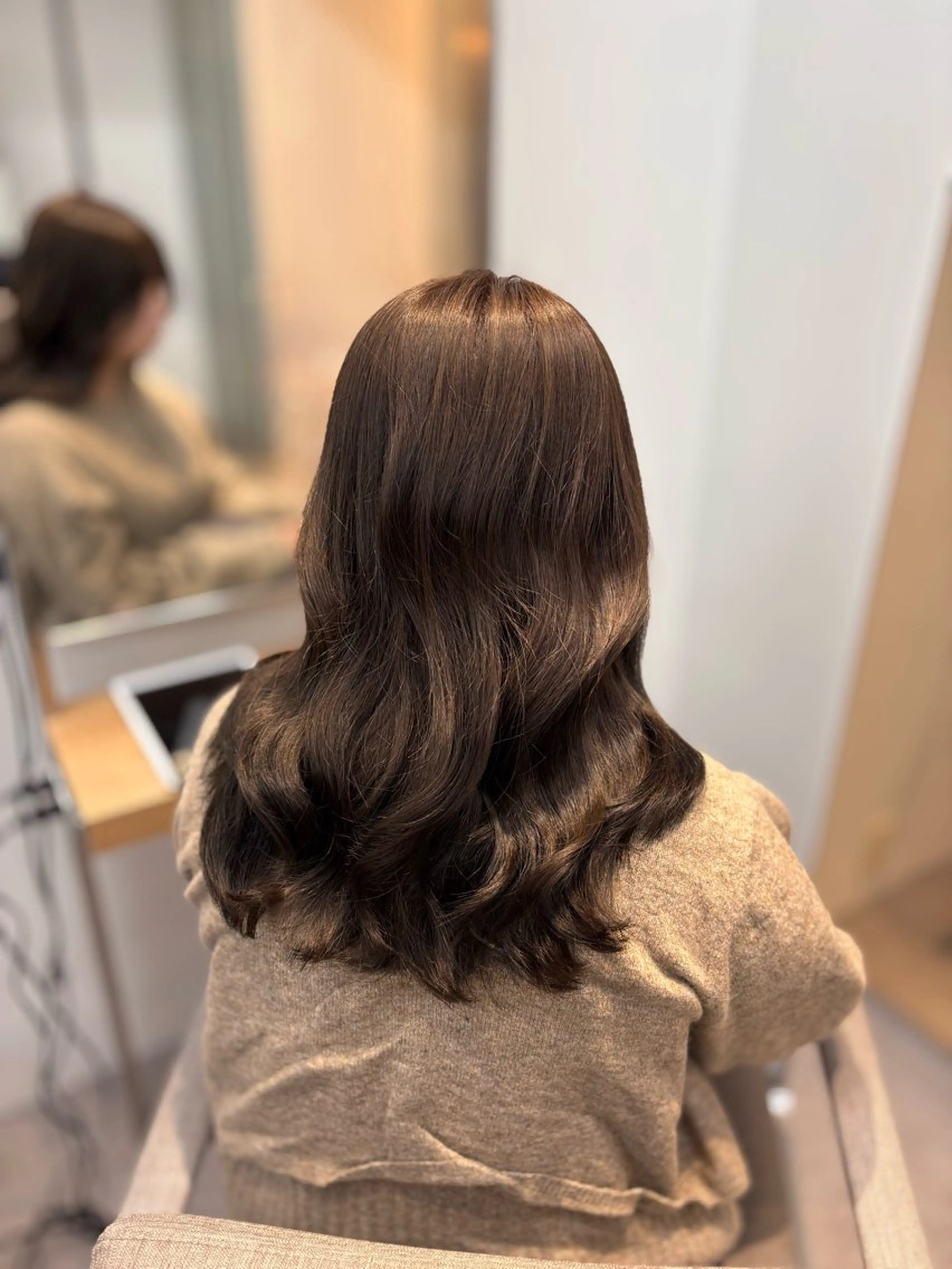 ミディアム 透明感/韓国/ miyu 🎀のヘアスタイル