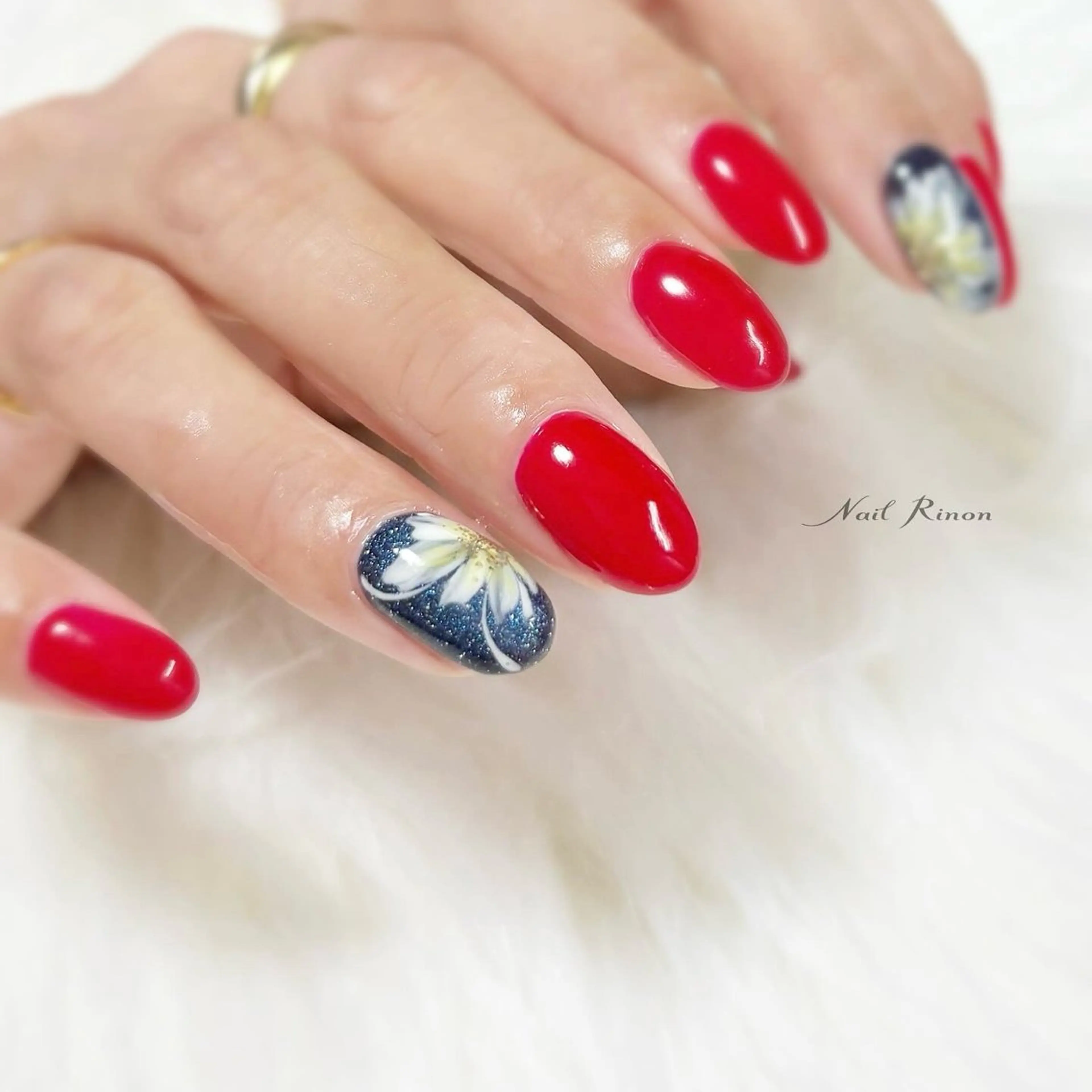 ネイル フラワーネイル ハンドネイル Nail Rinonのネイルデザイン