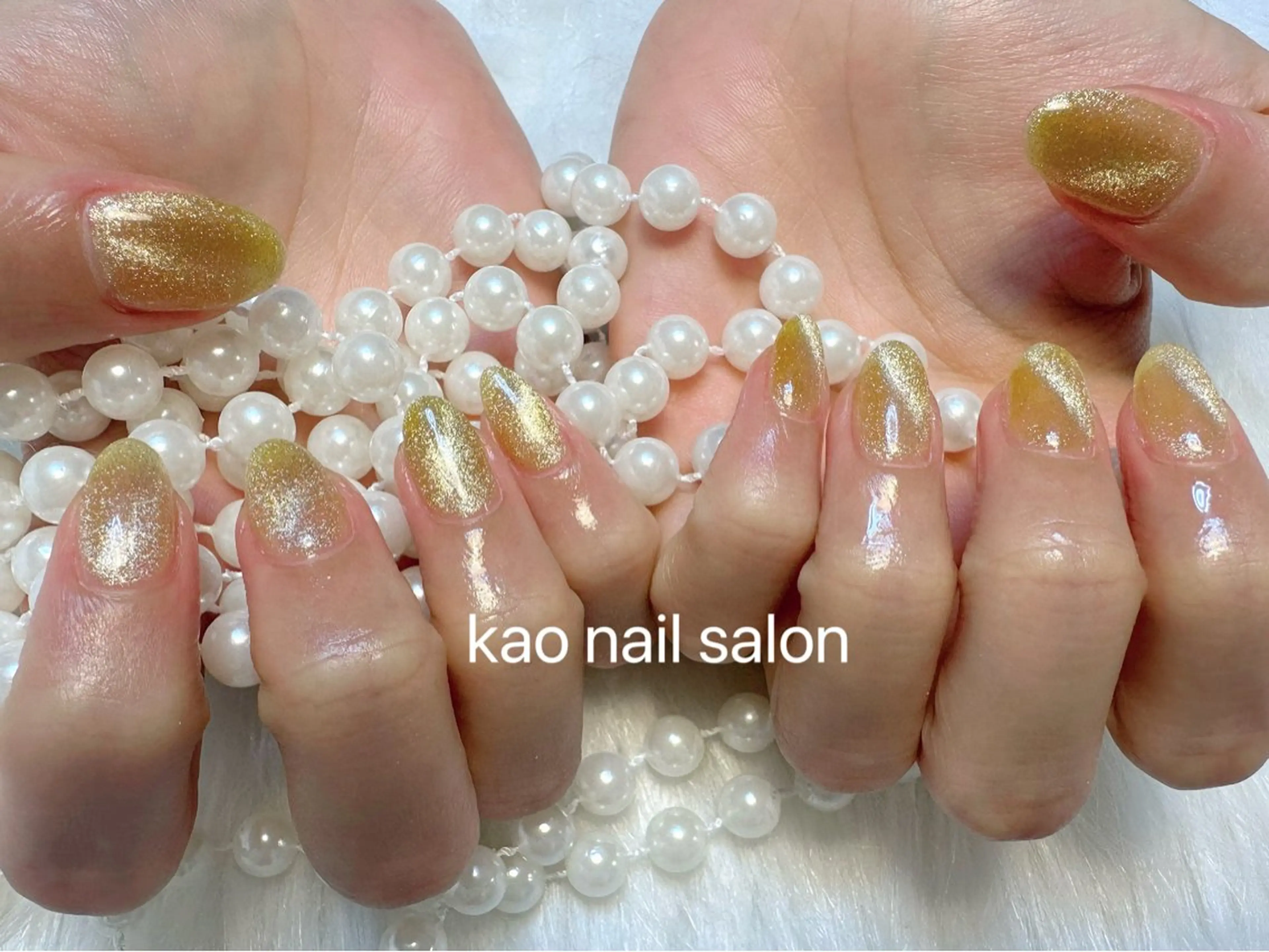 ネイル チークネイル 長さ出し フレンチネイル ジェルネイル ガラスフレンチ ハンドネイル kao nail マグネット/長さだしのネイルデザイン