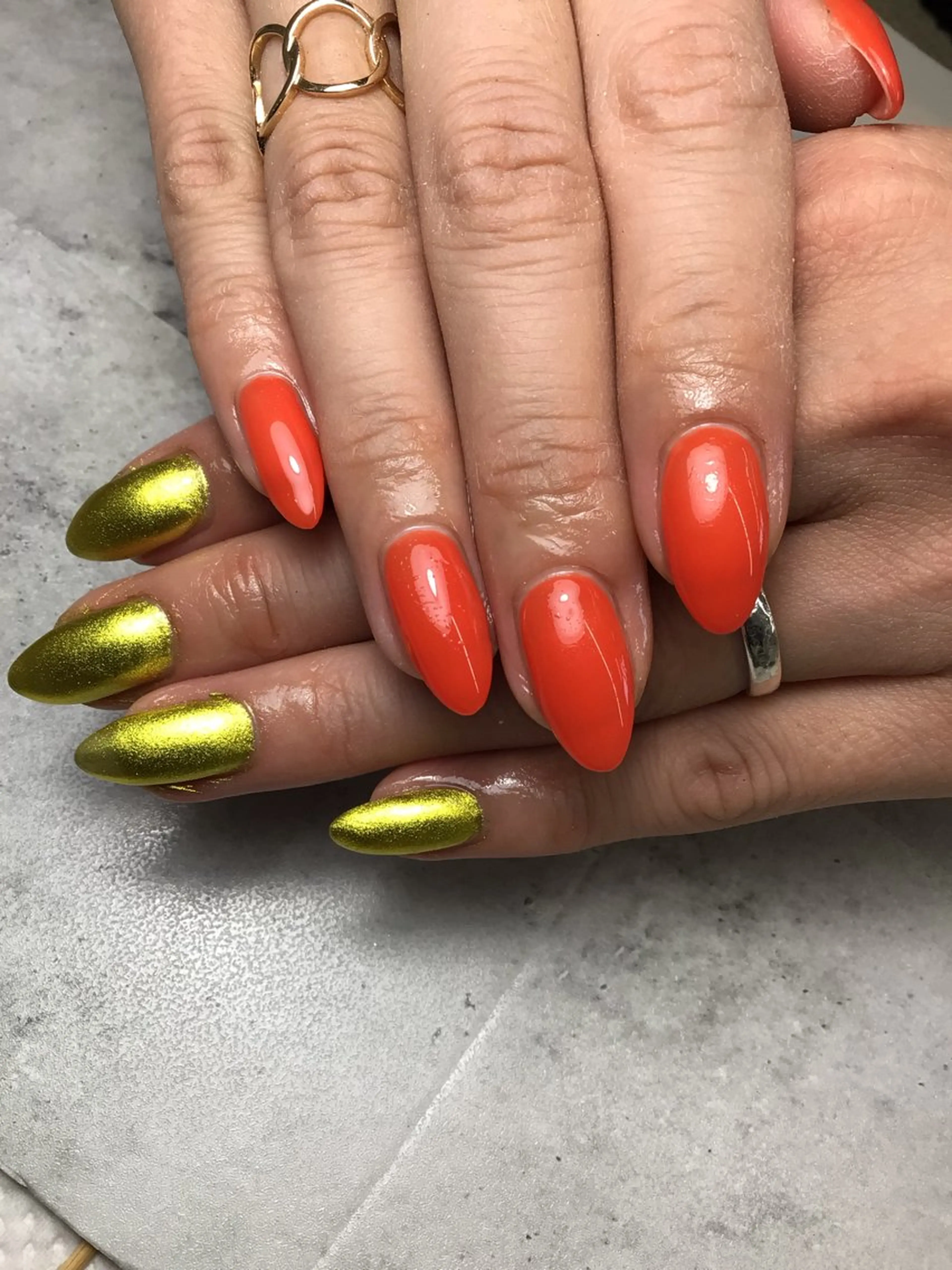 ネイル 長さ出し ジェルネイル マグネットネイル 持ち込み ワンカラーネイル ハンドネイル Nail Day 四条烏丸店のマツエク・マツパデザイン