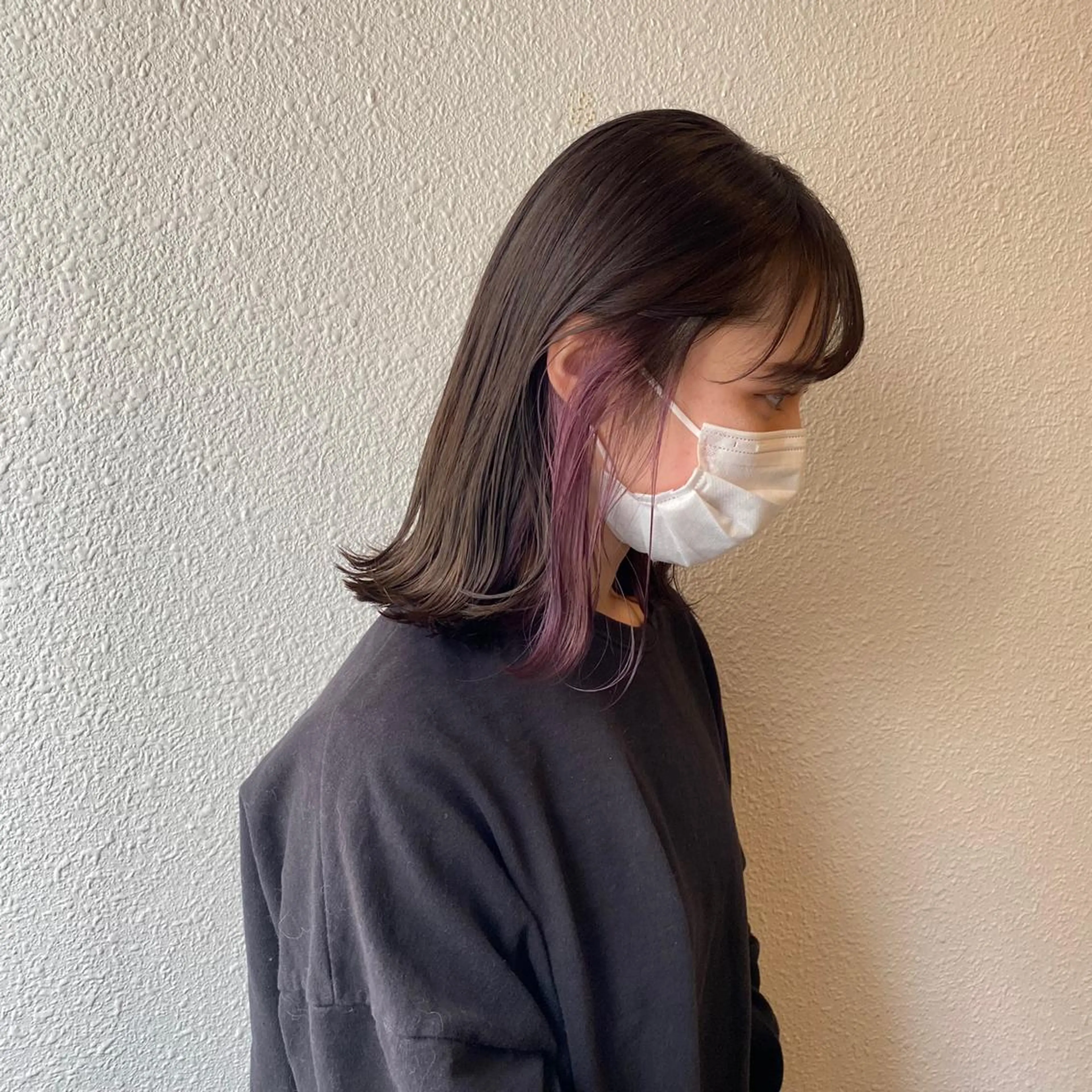 ミディアム カラー ラベンダーカラー ヘアカラー しゅうさん🍝 麻田秀太郎のヘアスタイル