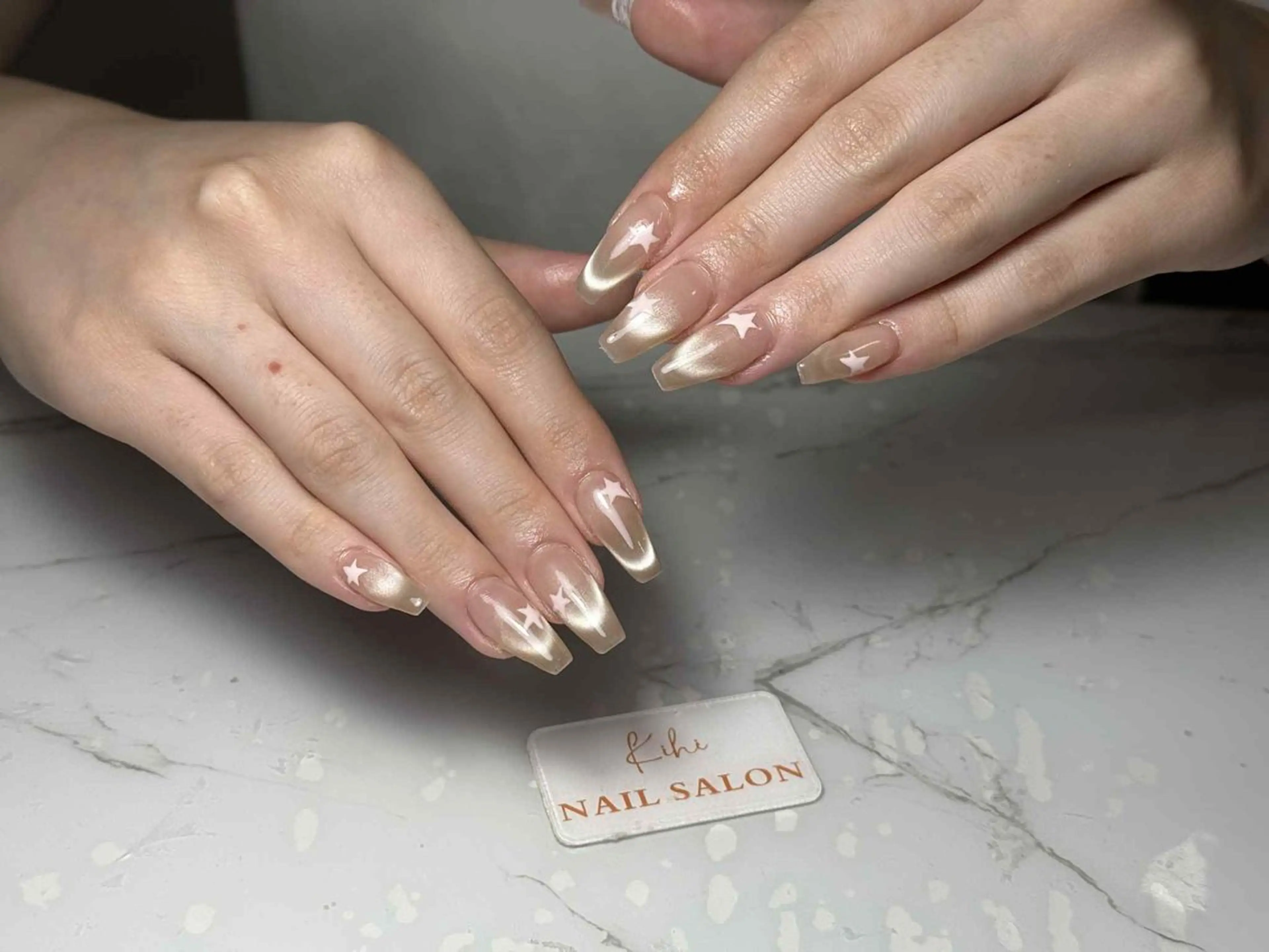 ネイル アートネイル フレンチネイル ジェルネイル グラデーション 韓国ネイル ハンドネイル Nail Salon Kihi さくらのネイルデザイン