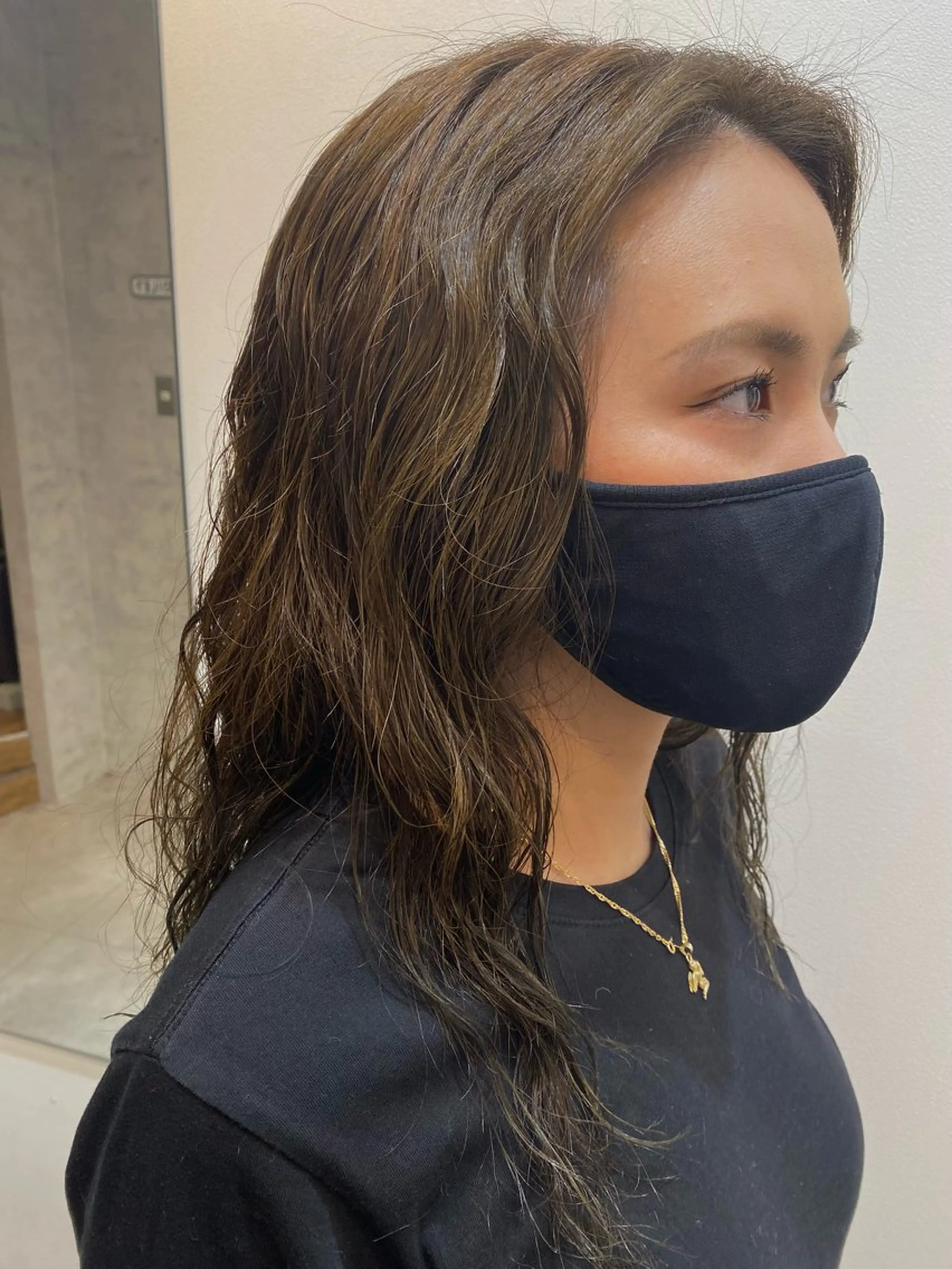 セミロング パーマ Sun.所属・Sun./山口市 三浦菜月のヘアスタイル