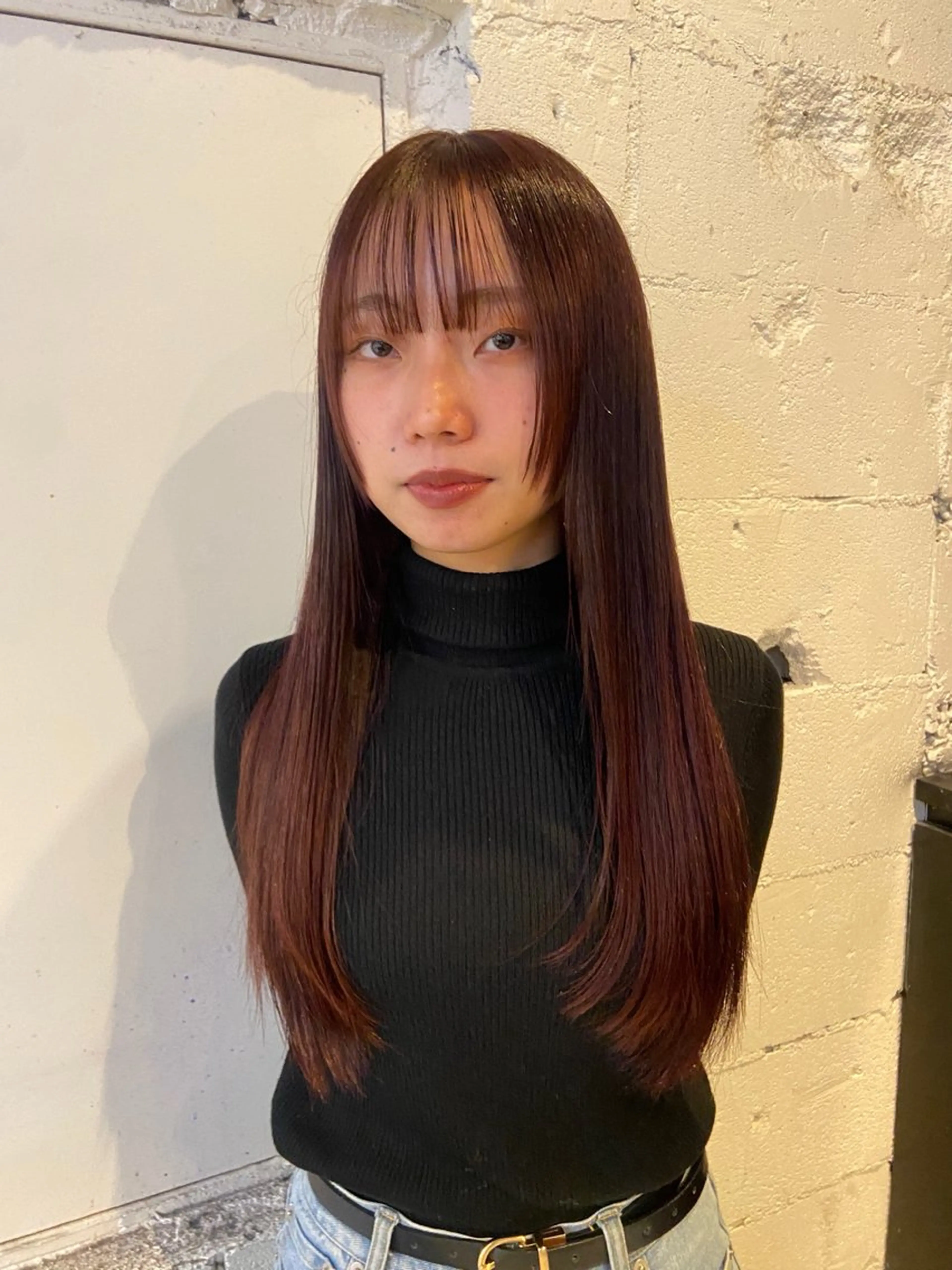 ロング カラー ヘアカラー トリートメント レディースカット🎀 NANAHAのヘアスタイル