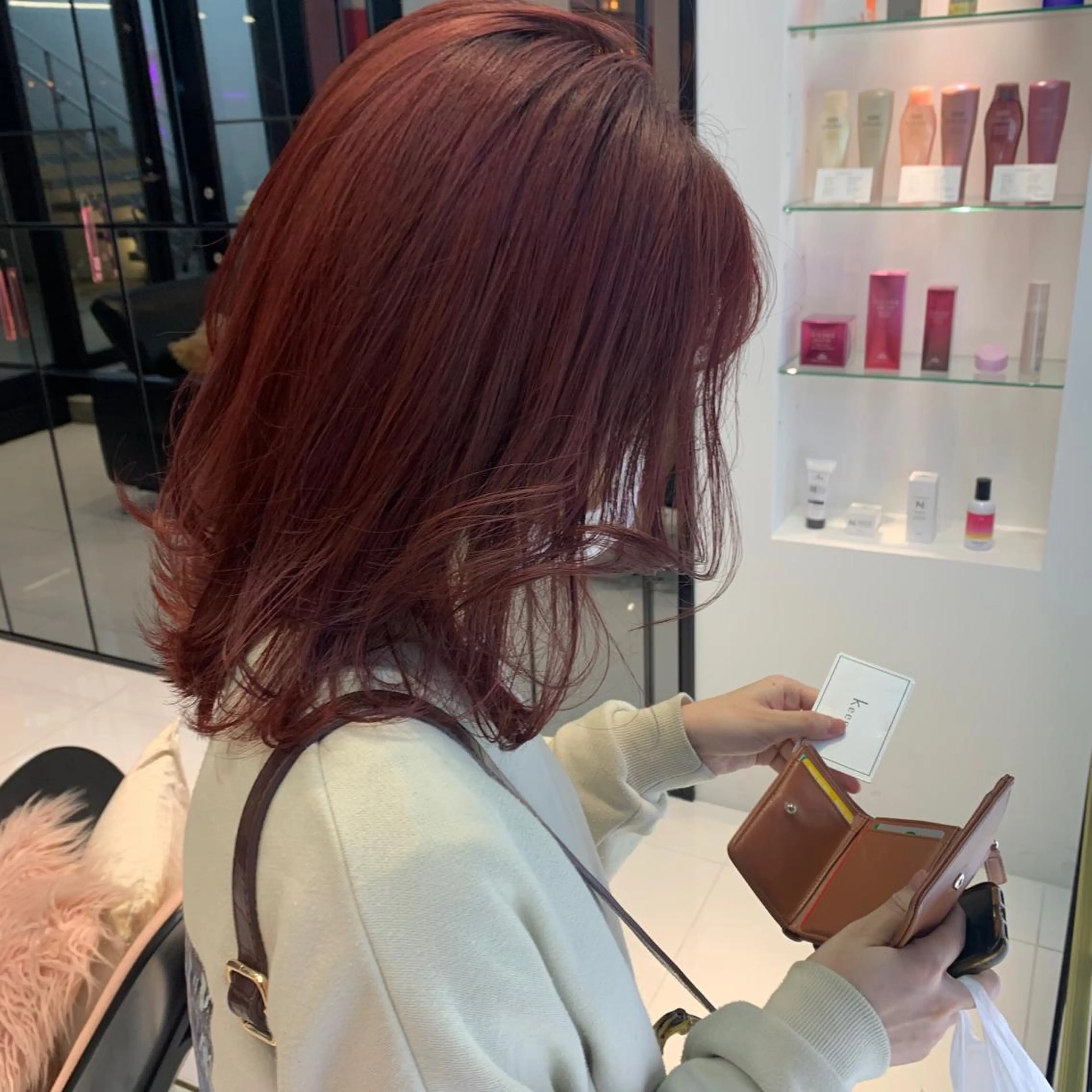 ミディアム カラー ブリーチ ハッシュカット/ハイ トーン/MANAMIのヘアスタイル