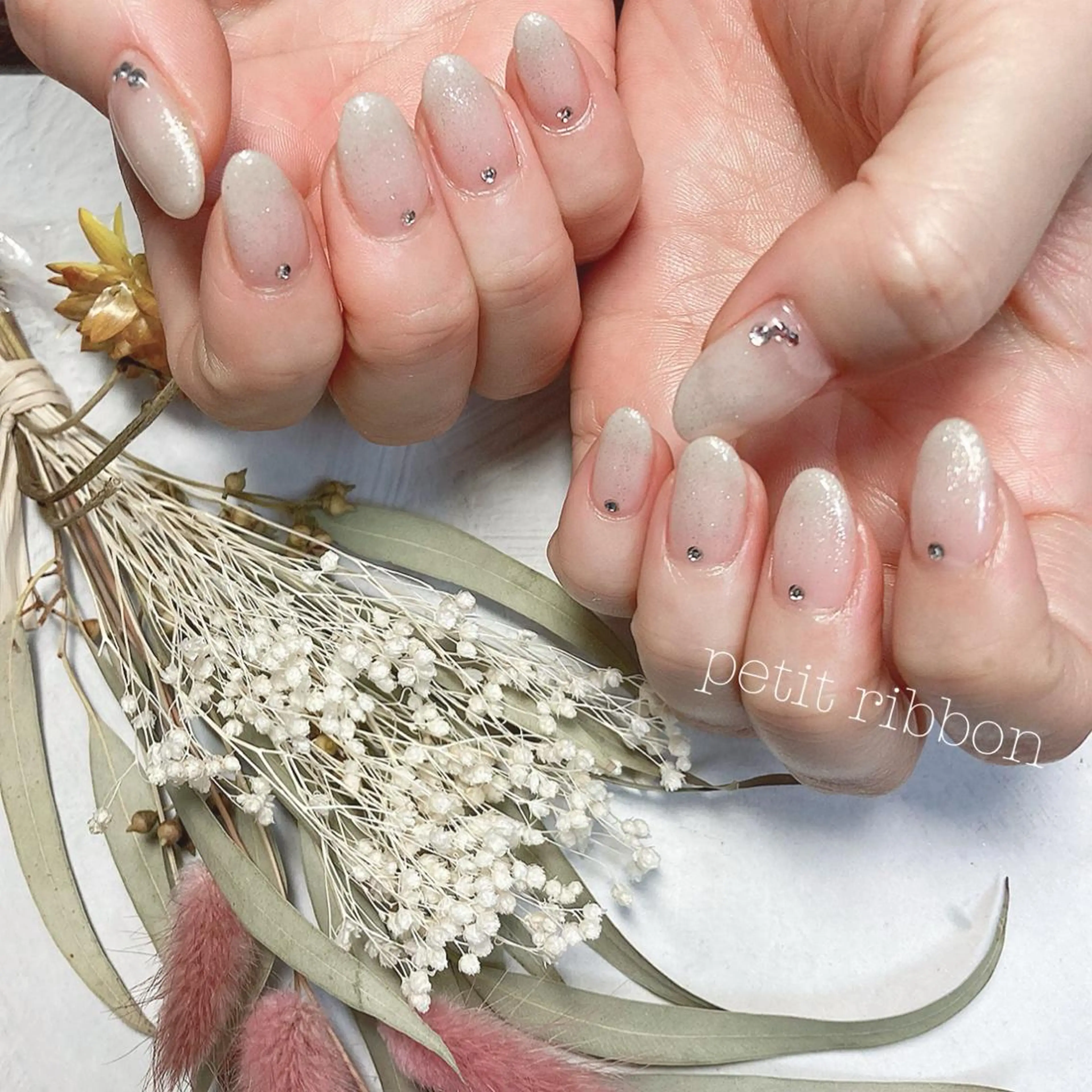 ネイル ジェルネイル ストーンネイル Verest 西荻窪のネイルデザイン