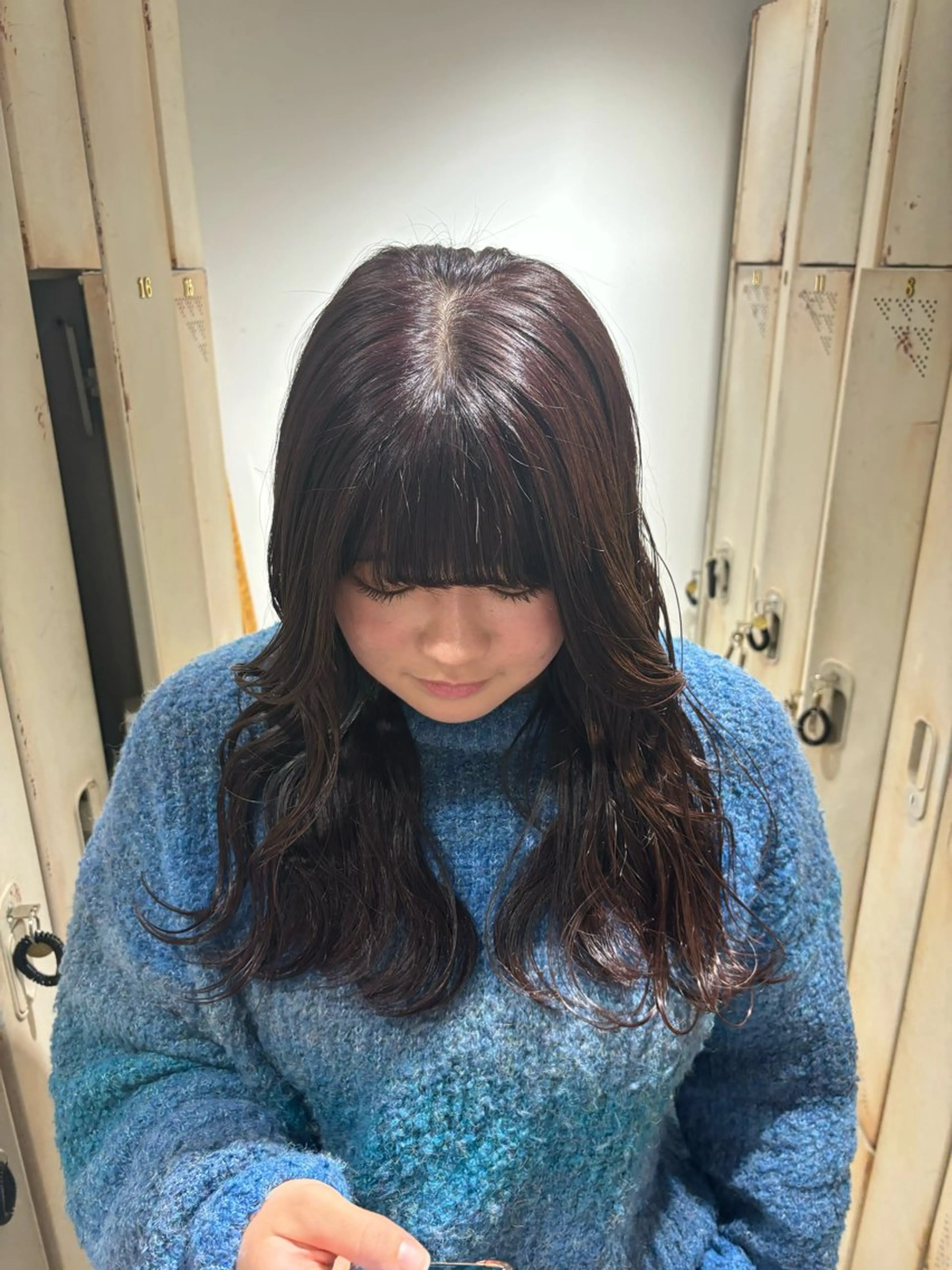 ロング ボブ/メンズカット パーマ/ホノカのヘアスタイル