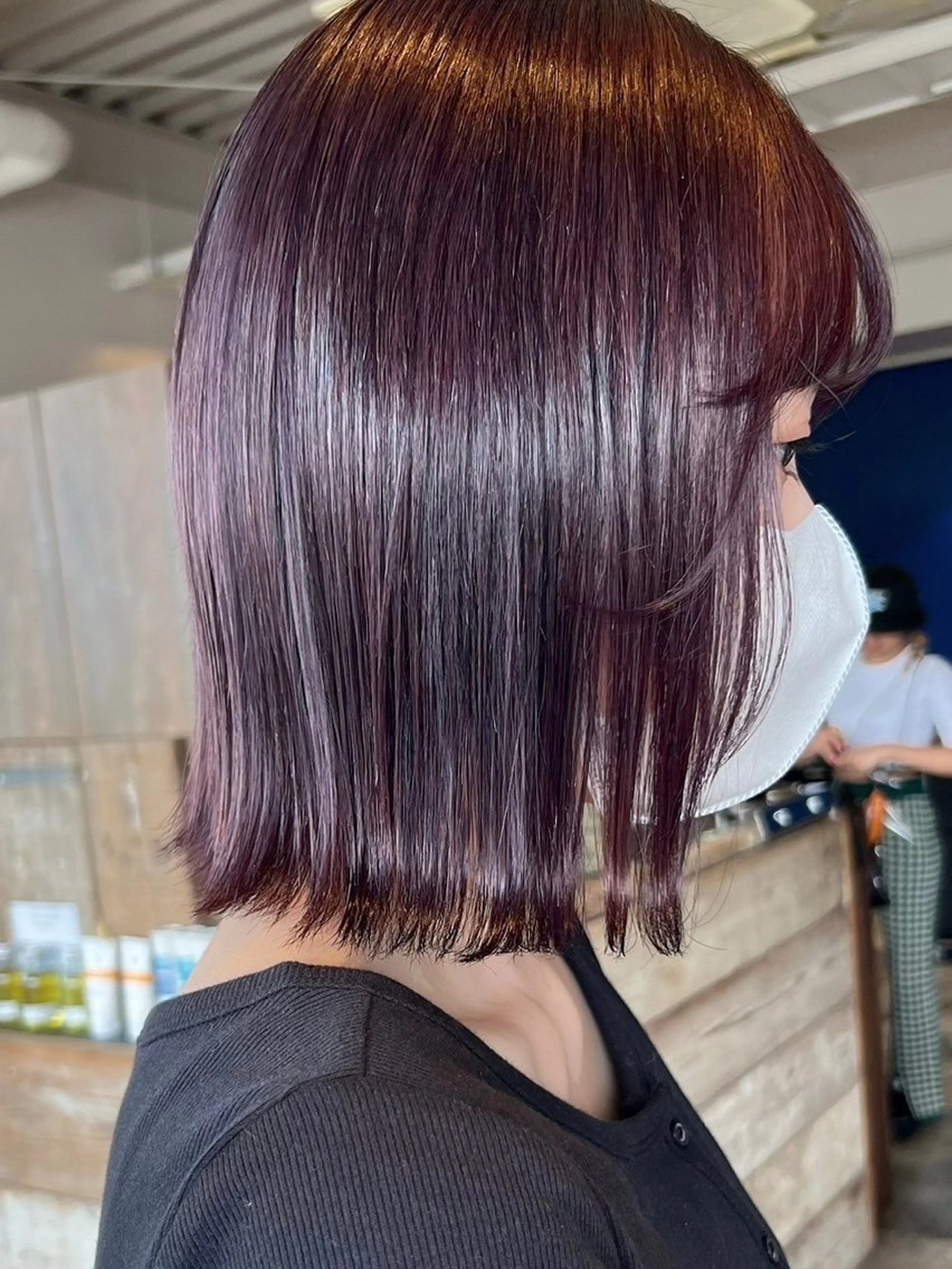 ショート カラー カット ヘアカラー トリートメント 1005mille cinq所属・岸下 理緒のヘアスタイル
