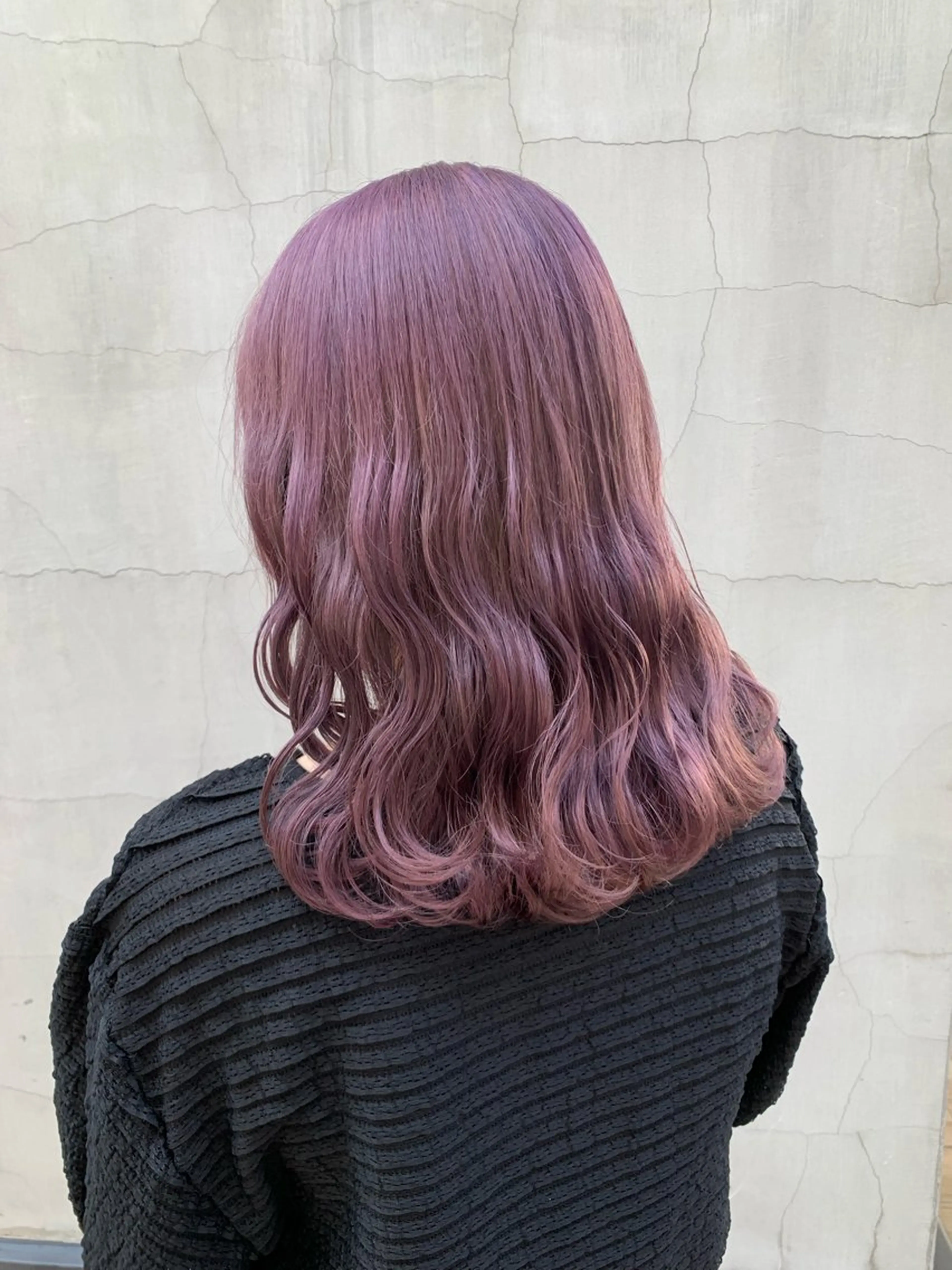 ミディアム カラー ヘアアレンジ ブリーチ カット ヘアカラー トリートメント yuka .のヘアスタイル