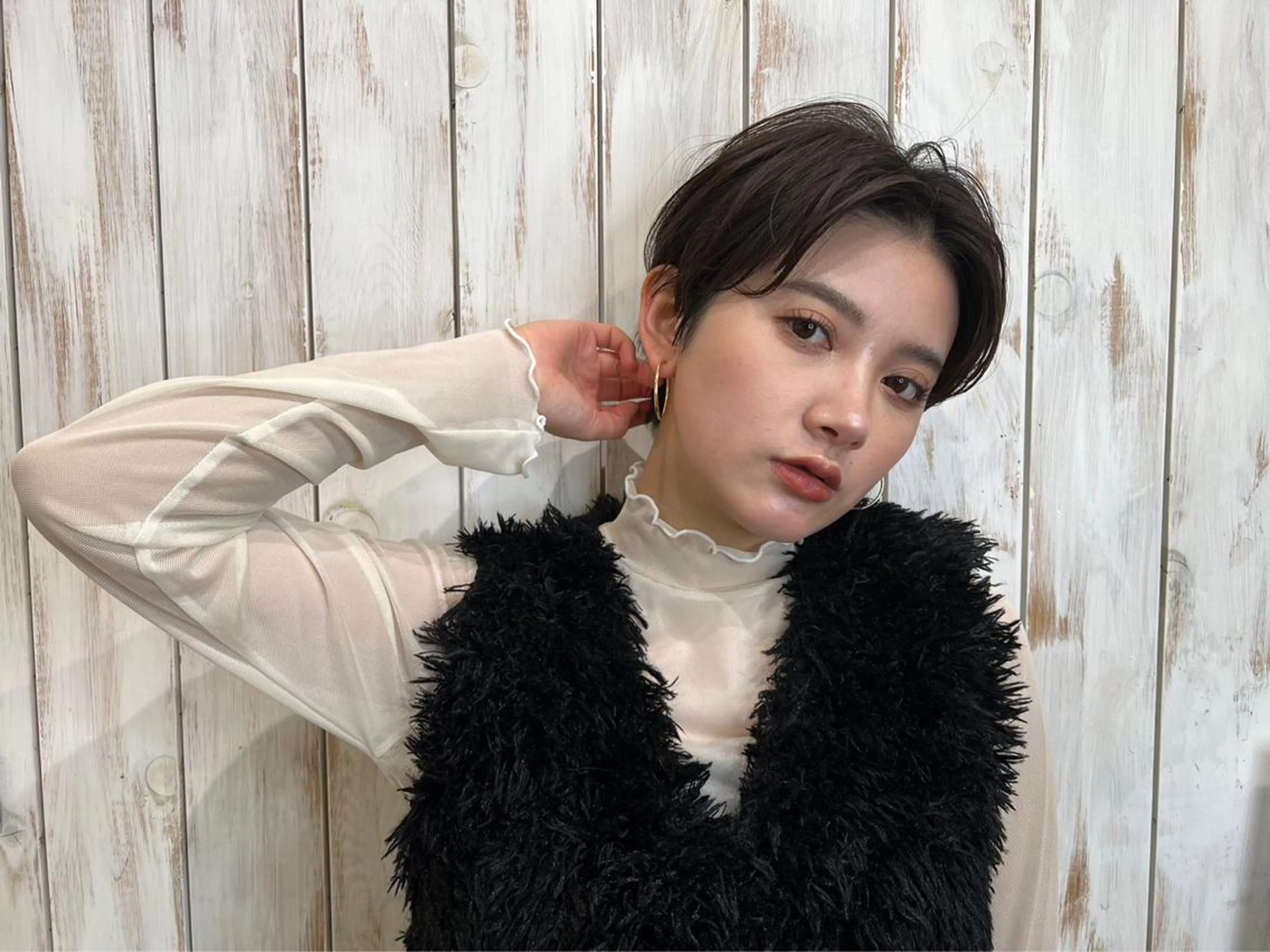 ショート カット ヘアカラー 青田 明日海のヘアスタイル