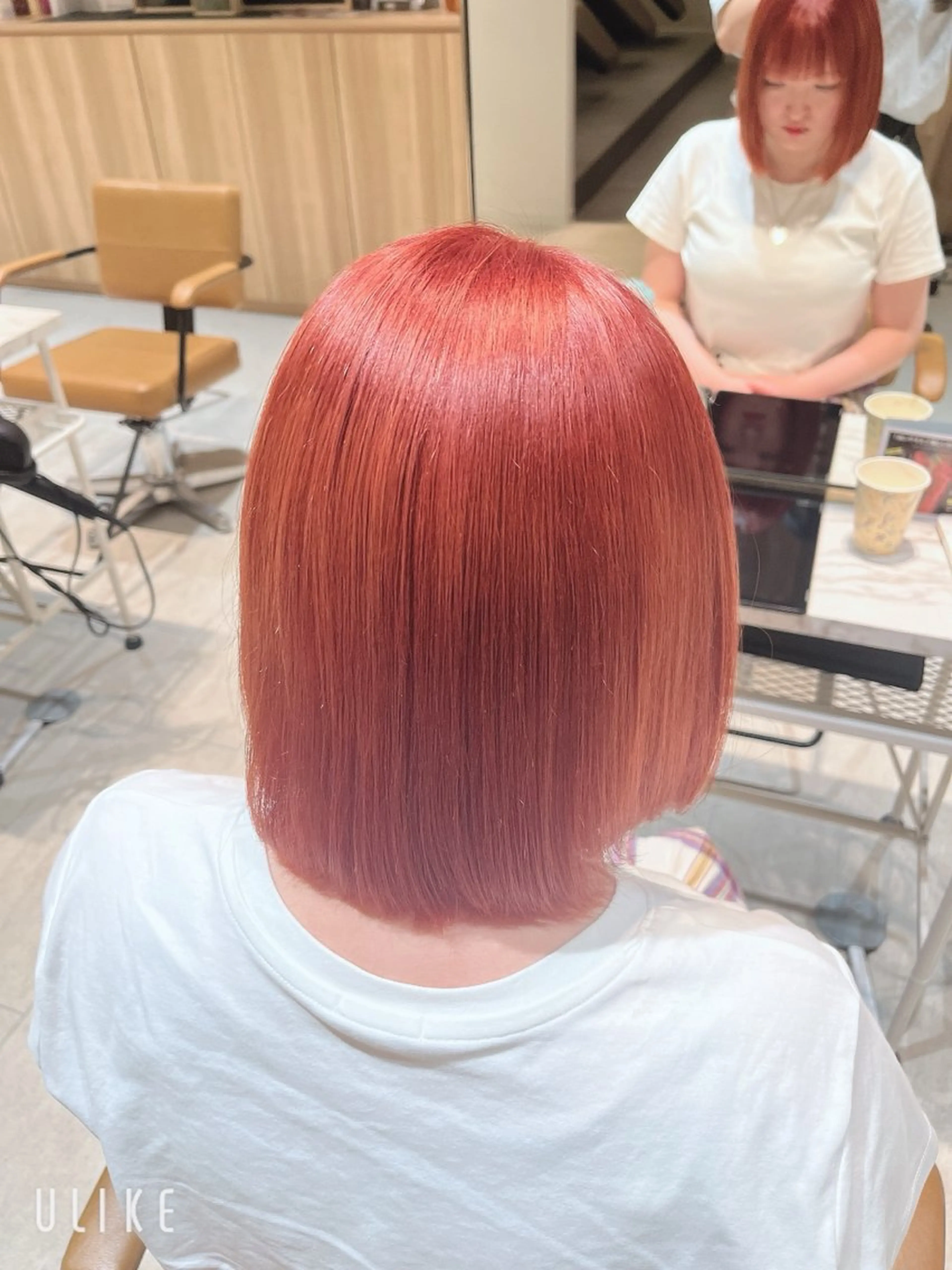 💛ダブルカラー【肩上】うる艶トリートメント付き🩵の写真