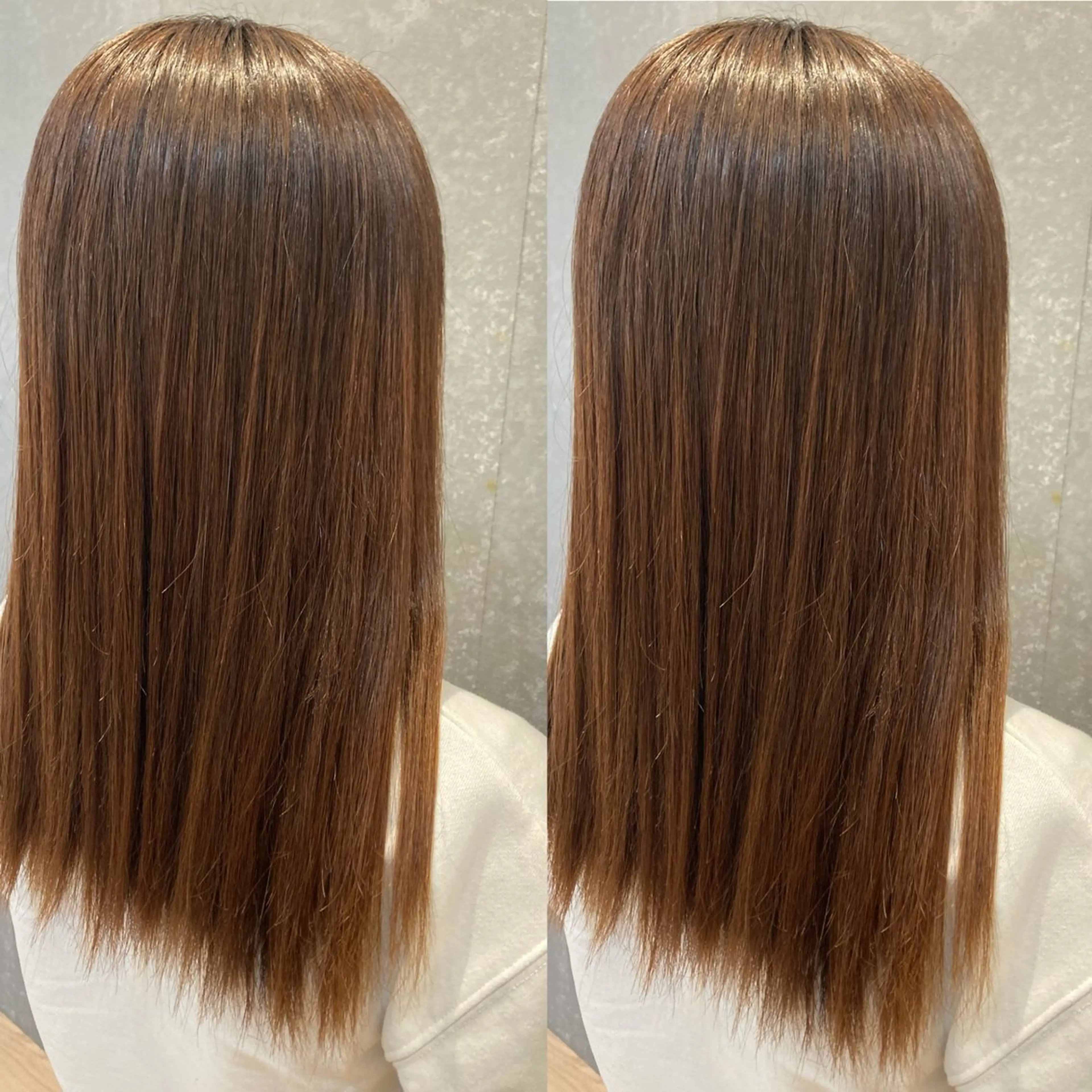 セミロング 縮毛矯正 schon所属・み うのヘアスタイル