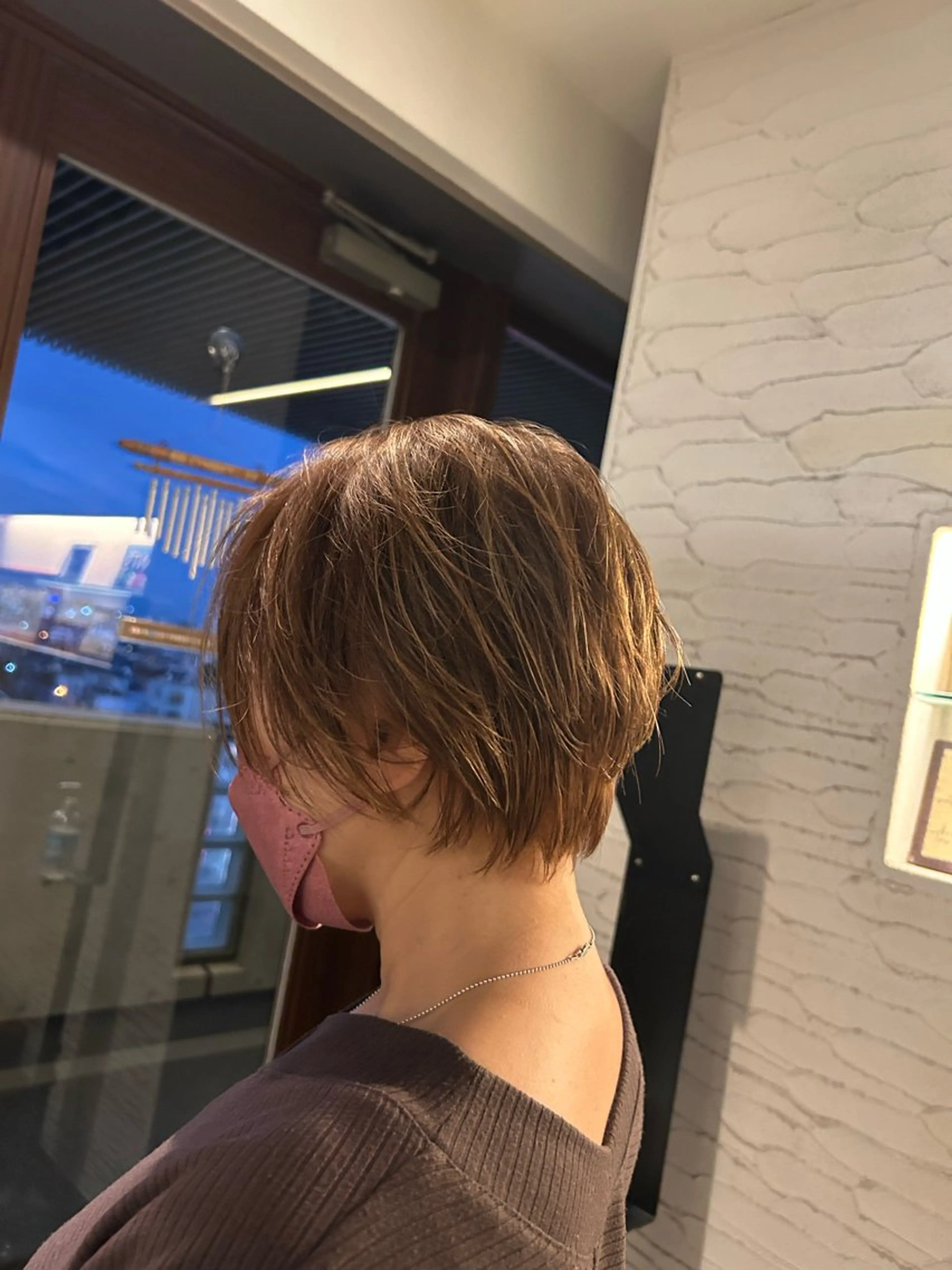 ショート カット ヘアカラー レイヤー/透明感カラ ー/茅ヶ崎/momiのヘアスタイル