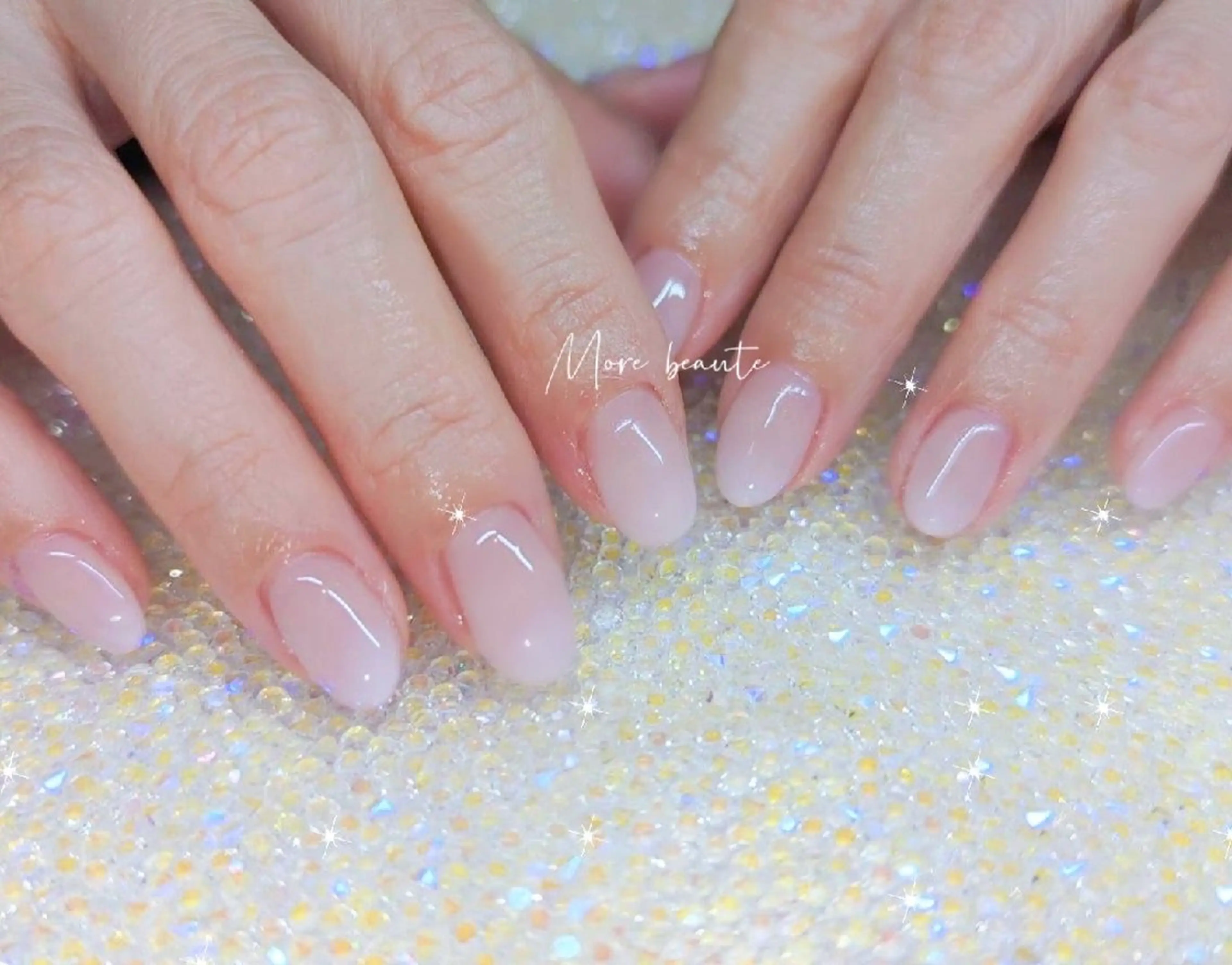 ネイル 桜ネイル 長さ出し ジェルネイル ハート 韓国ネイル ハンドネイル I LOVE ME NAIL.｡.:*♡のネイルデザイン