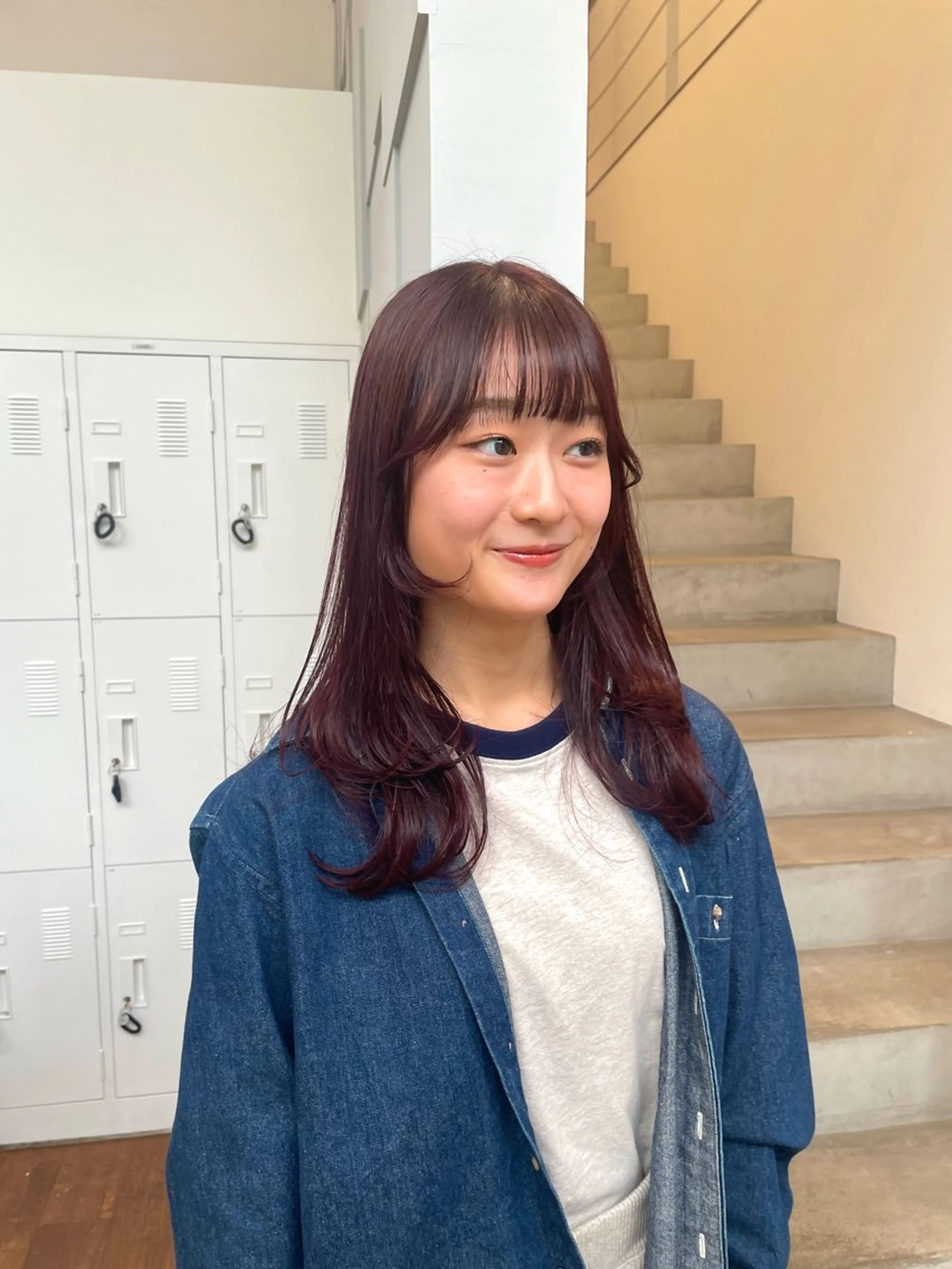 ロング レイヤーカット miu /透明感カラーのヘアスタイル