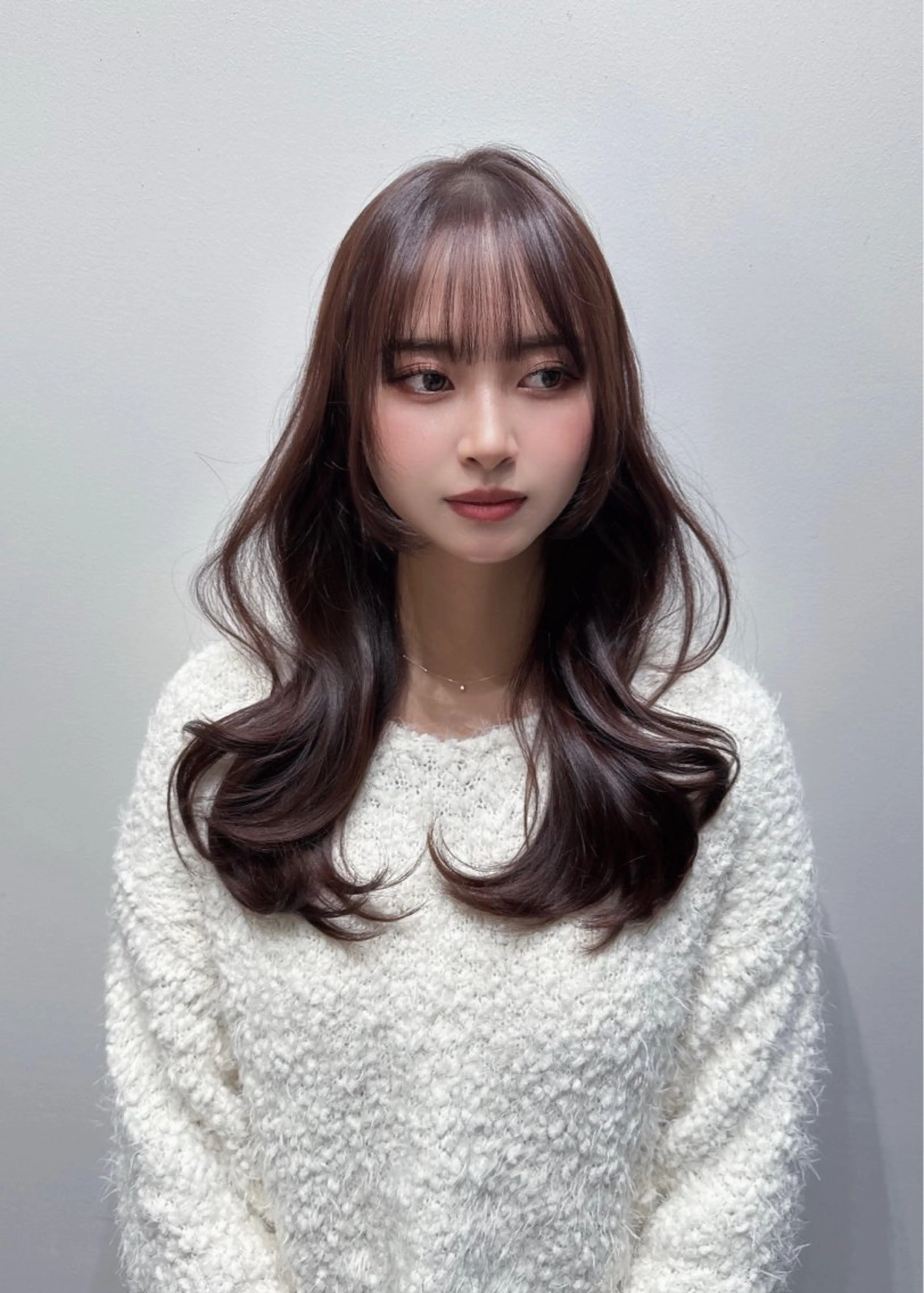 セミロング レイヤーカット ワンホンレイヤー カット ヘアカラー トリートメント Zina高田馬場所属・圧倒的モテ艶髪💎 レイヤー💎kanaのヘアスタイル