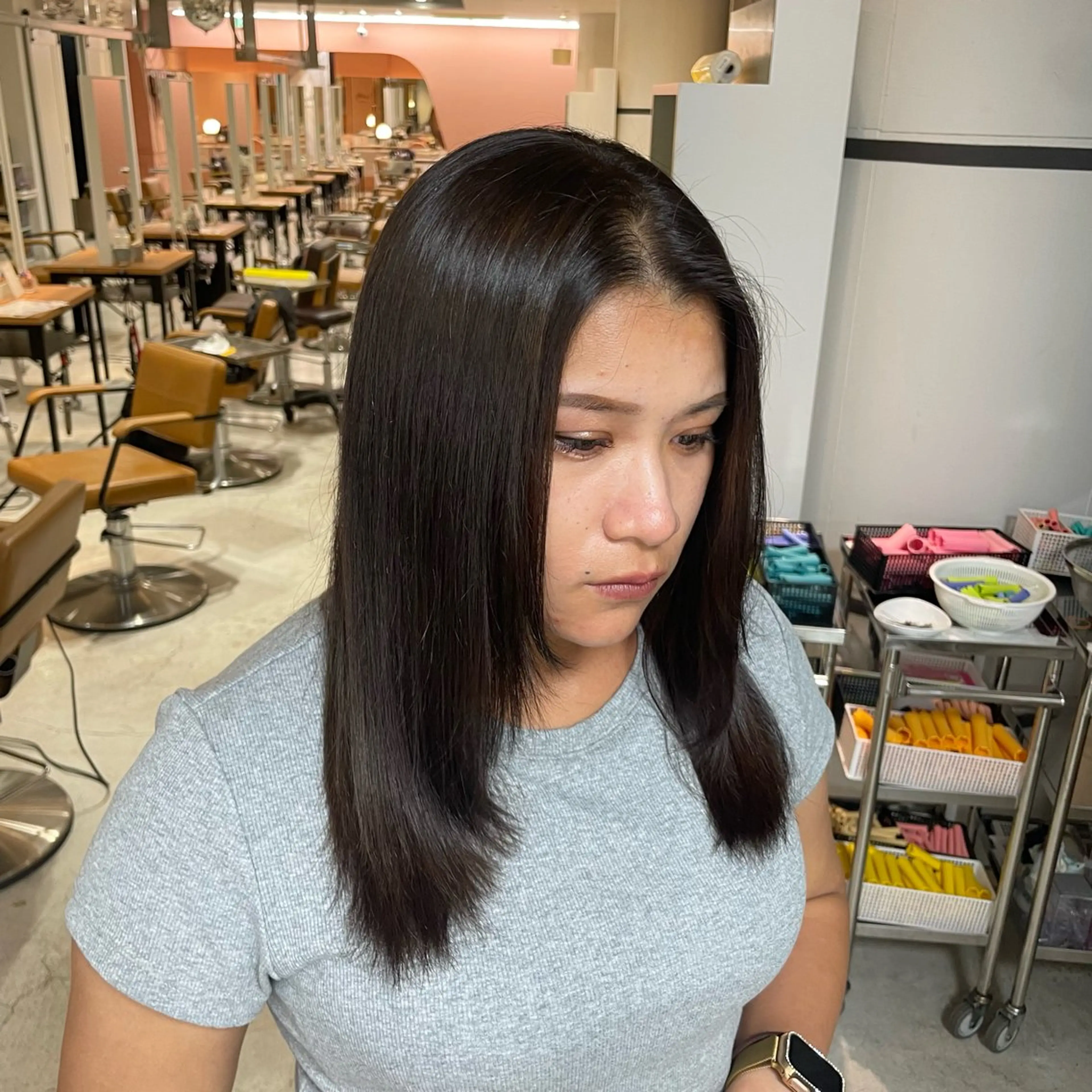 カラー LUNTY NAMBA 難波駅前店所属・透け感ベージュ 🪐REN🪐のヘアスタイル