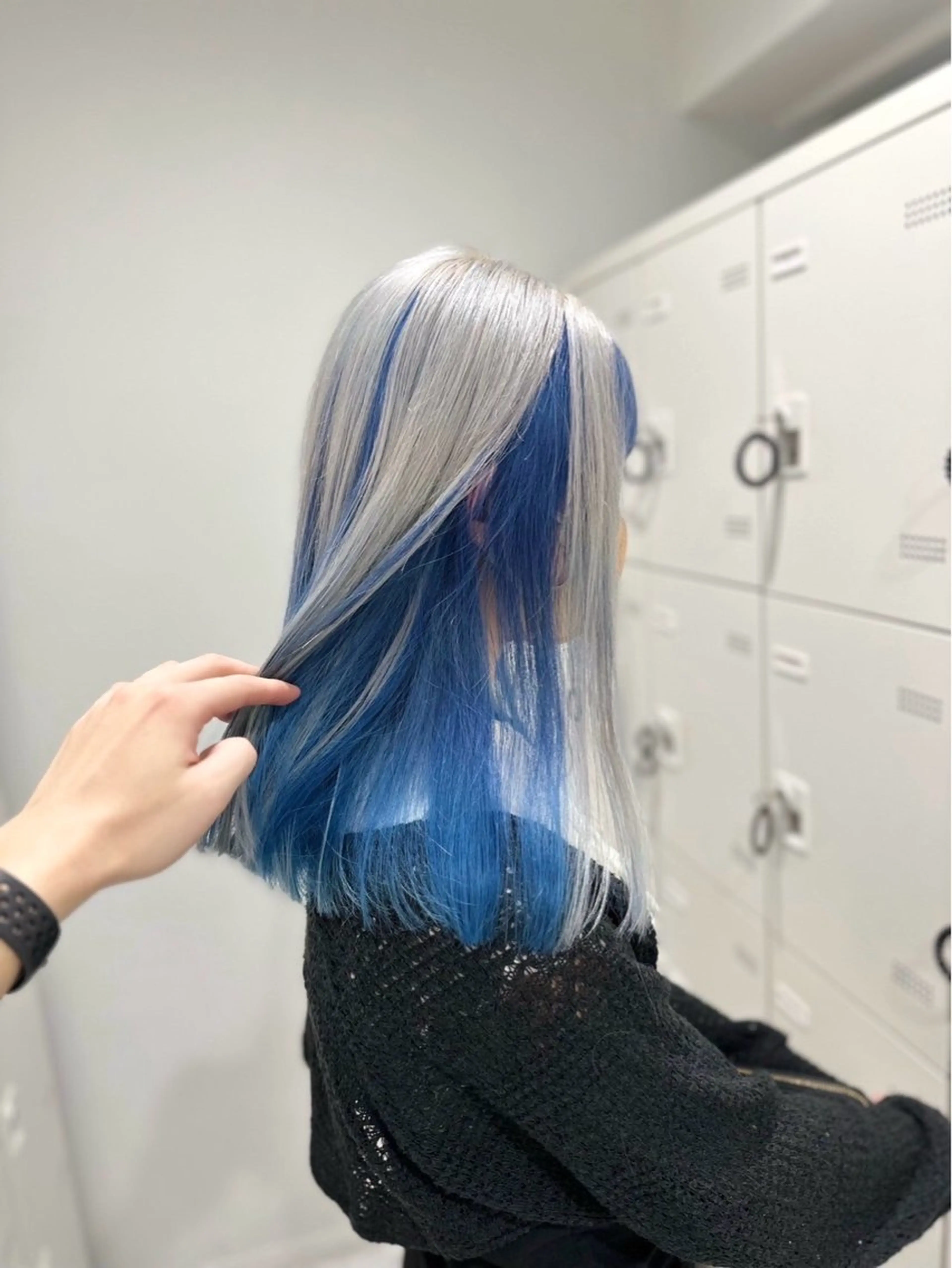 🤍インナーカラー/イヤリングカラーはこちら🤍ケアブリーチありダブルカラー(ブリーチ1回+ワンカラー)🤍の写真