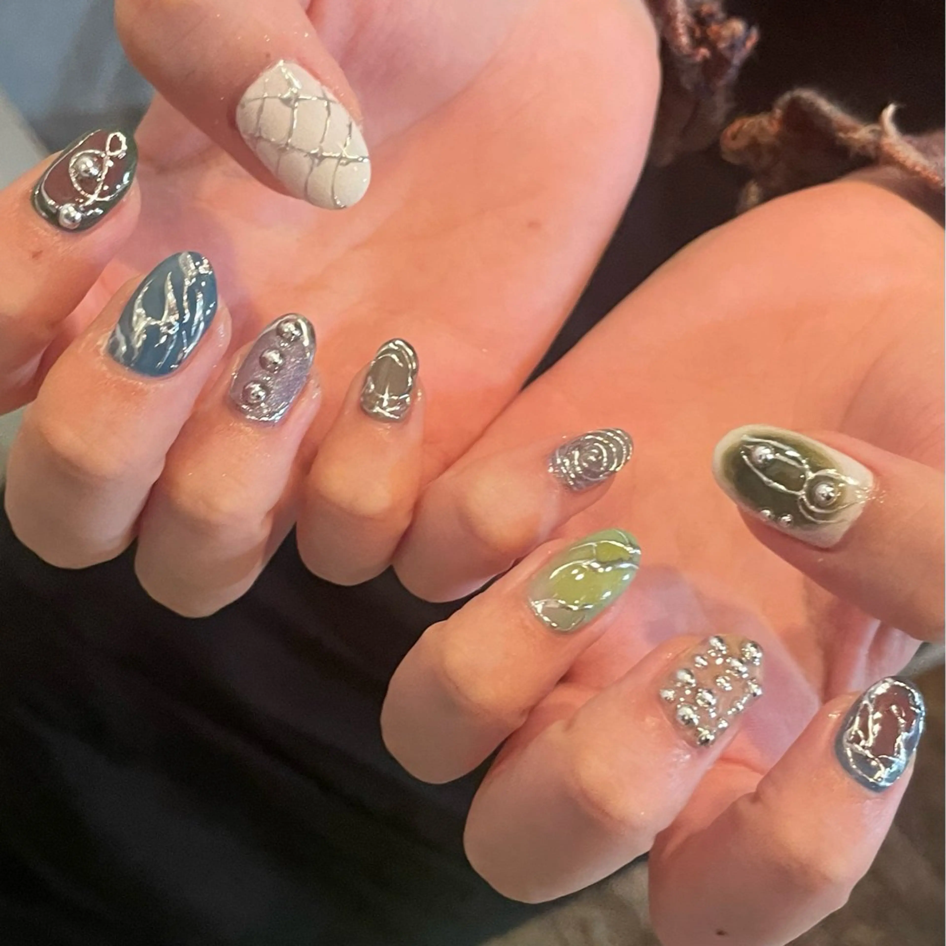 ネイル ハンドネイル nail 𓂃miyuのネイルデザイン