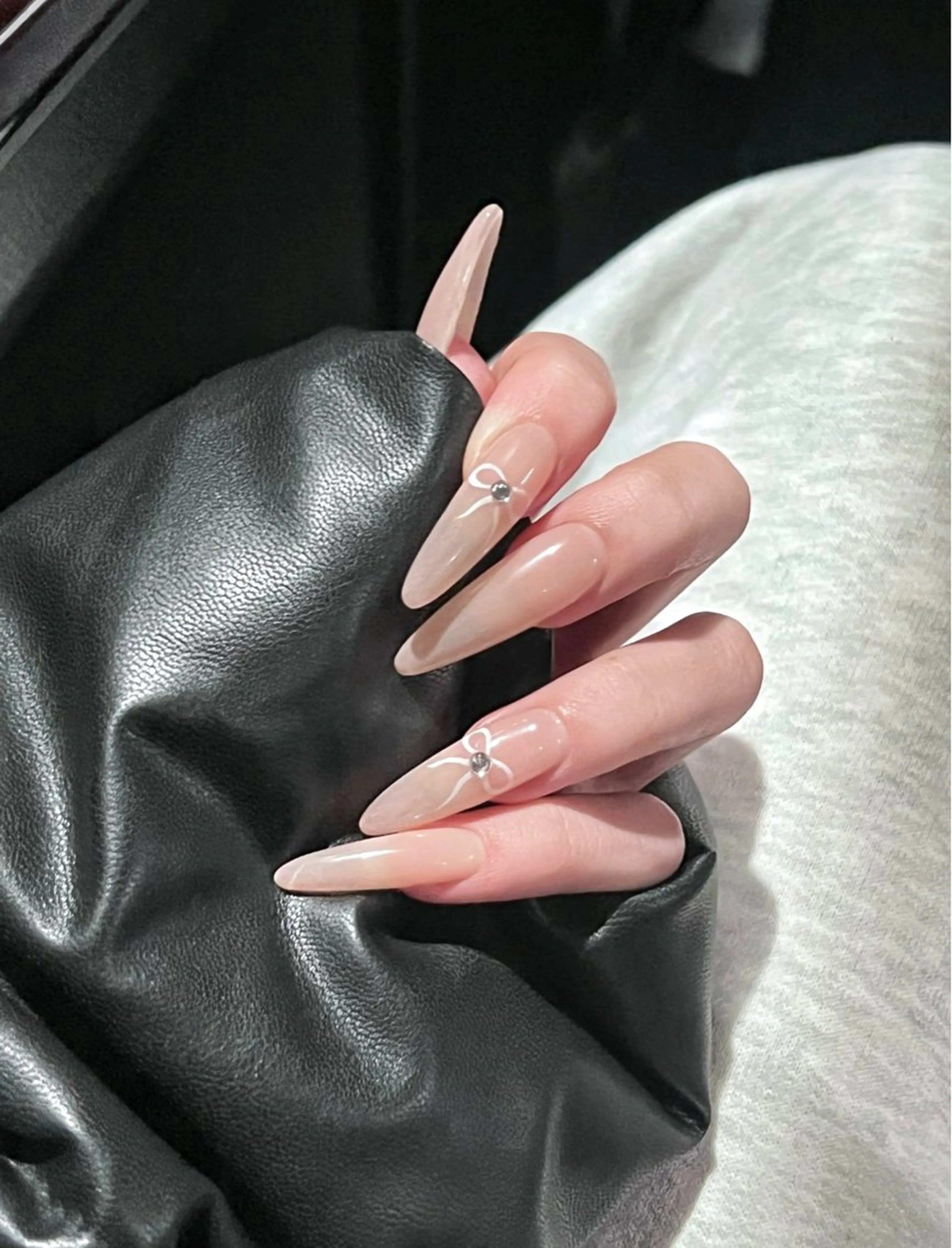 ⋆˙♡✨チップ長さ出し＋お持ちデザイン ok🌟4本まで付け放題の写真